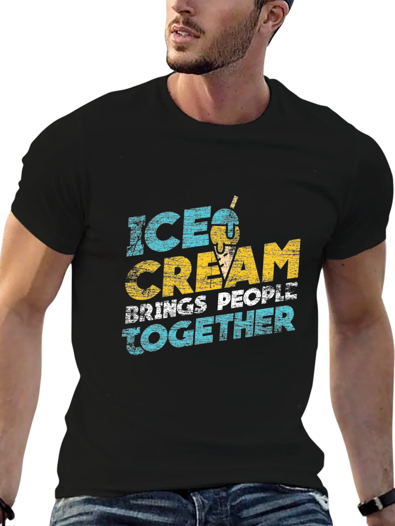 Ice Cream Brings People Together Graphic Tee