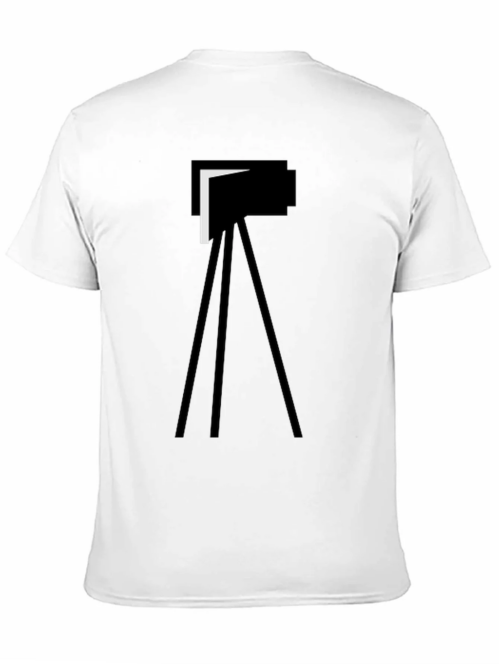 Minimalist Camera Graphic Tee - Black