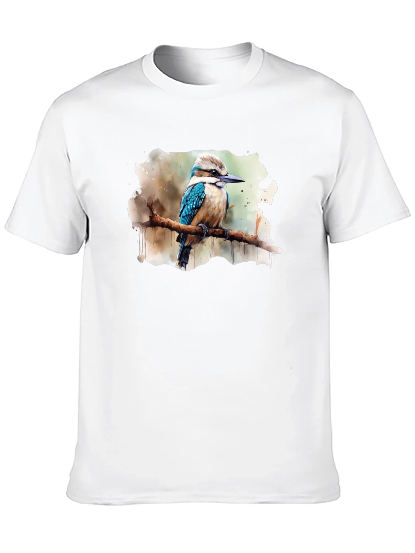 Kookaburra Bird Watercolor Graphic Tee