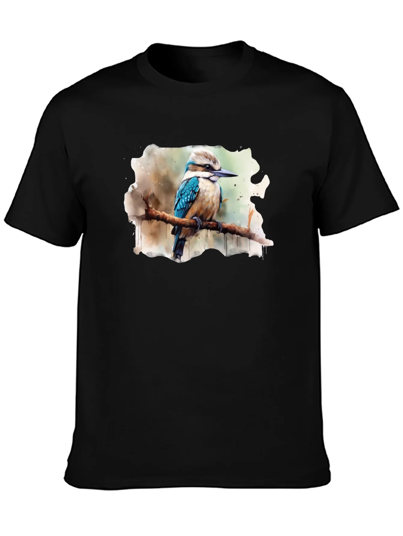 Kookaburra Bird Watercolor Graphic Tee