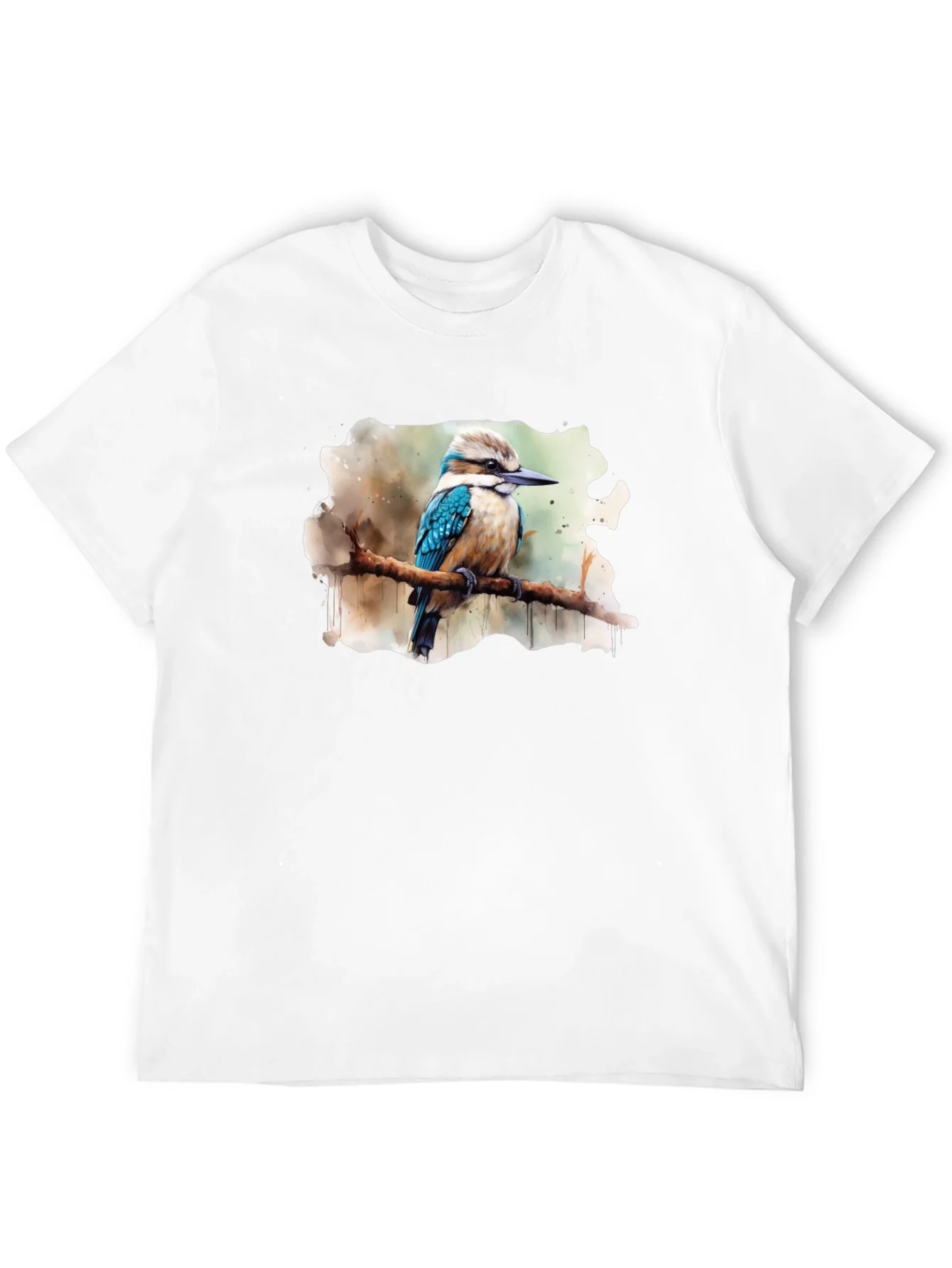 Kookaburra Bird Watercolor Graphic Tee