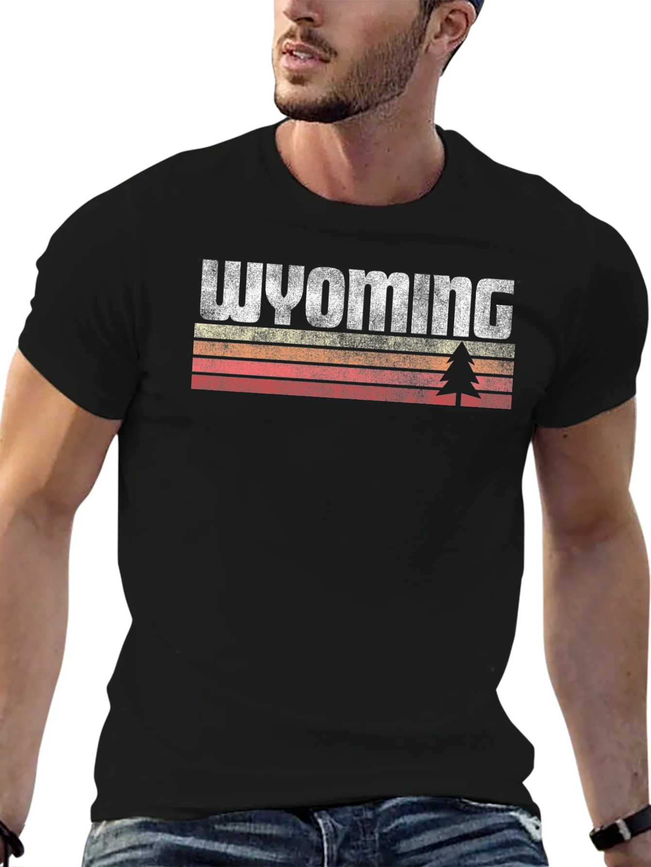 Wyoming Retro Graphic Tee - Vintage Style T-Shirt