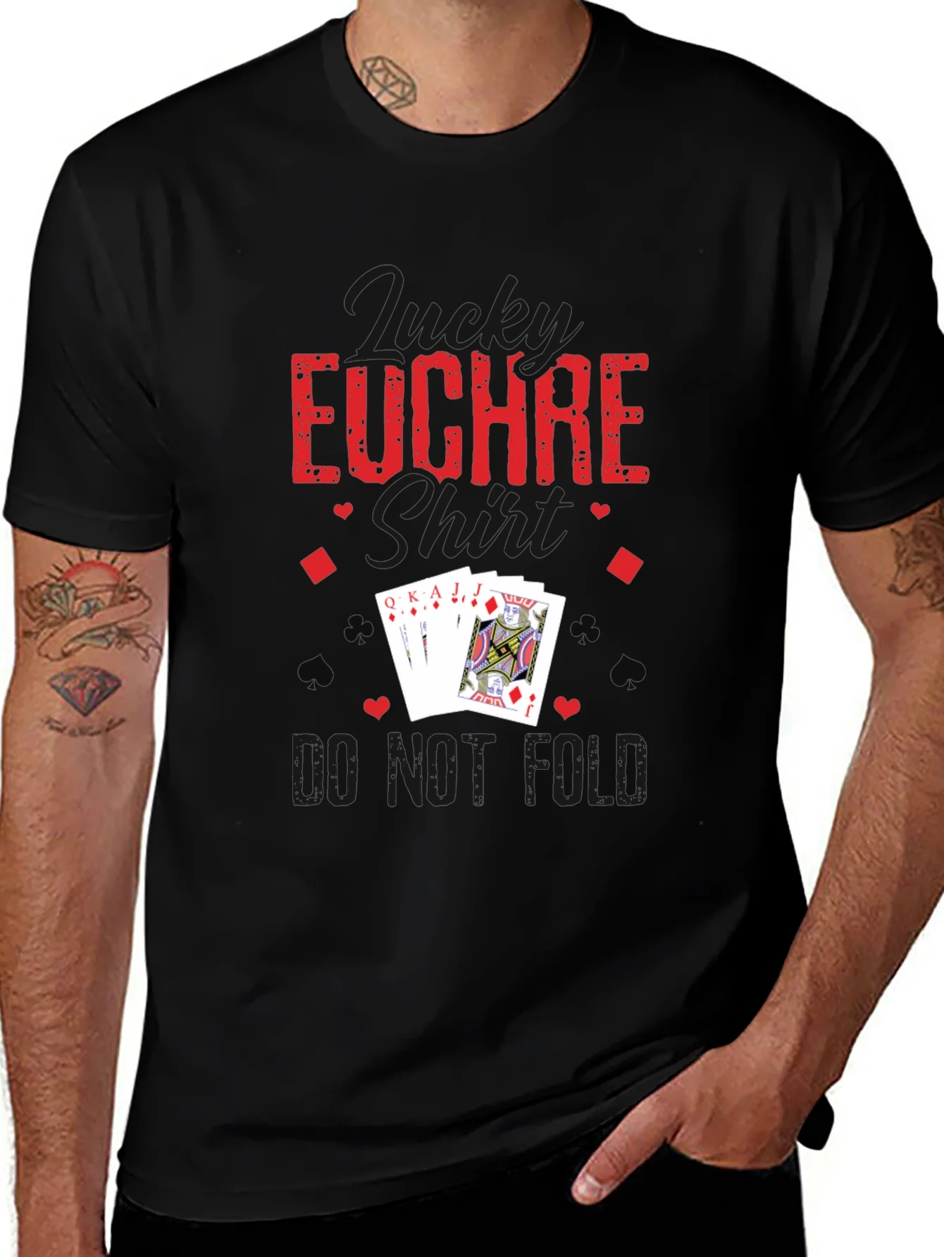 Funny Euchre T-Shirt - Do Not Fold Card Game Tee