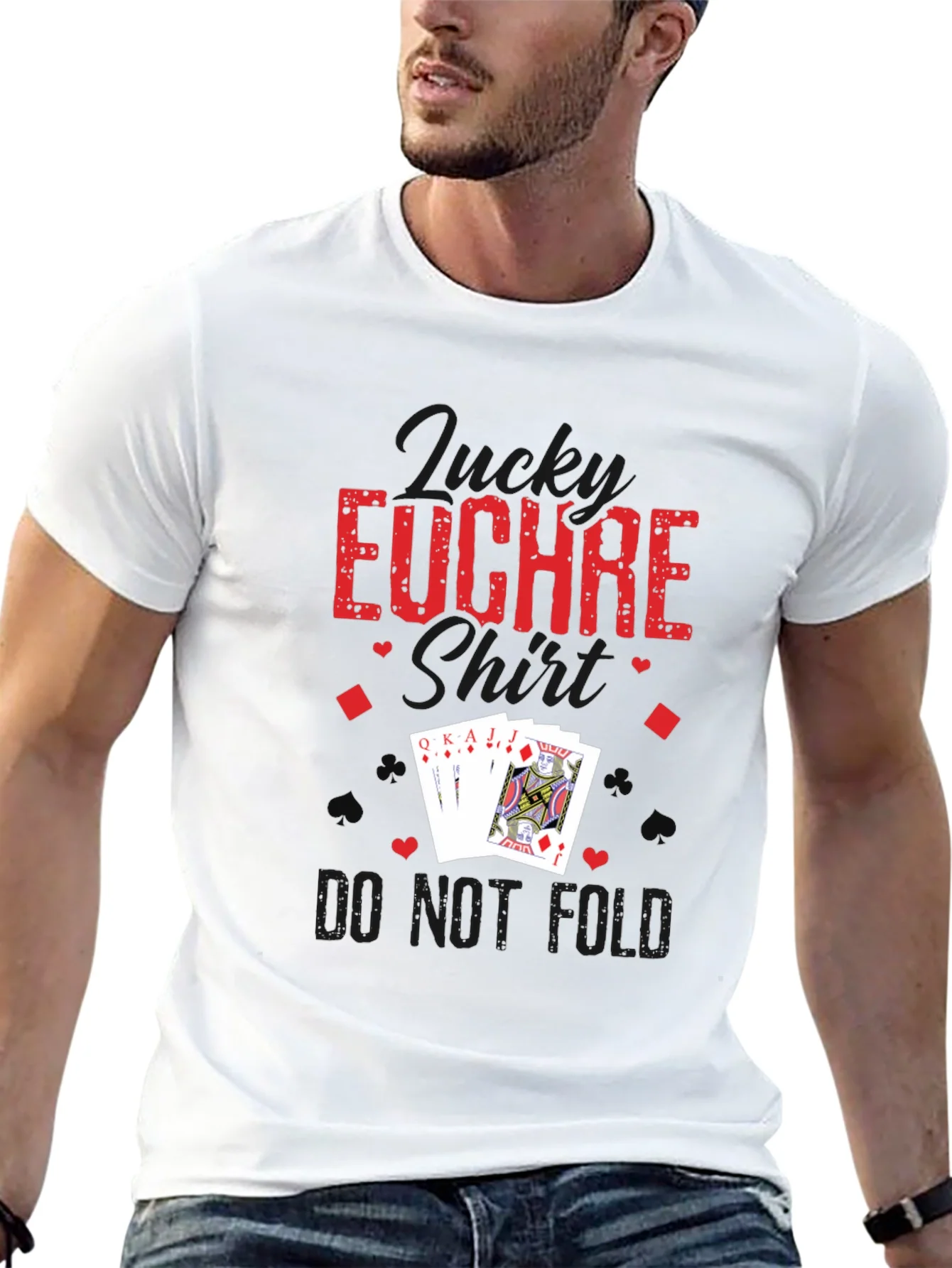 Funny Euchre T-Shirt - Do Not Fold Card Game Tee