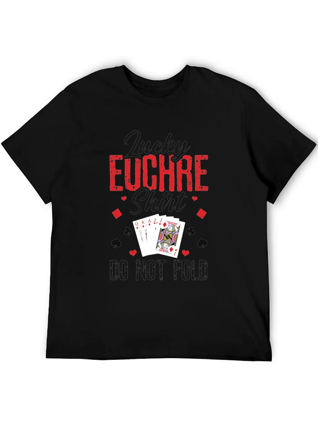 Funny Euchre T-Shirt - Do Not Fold Card Game Tee