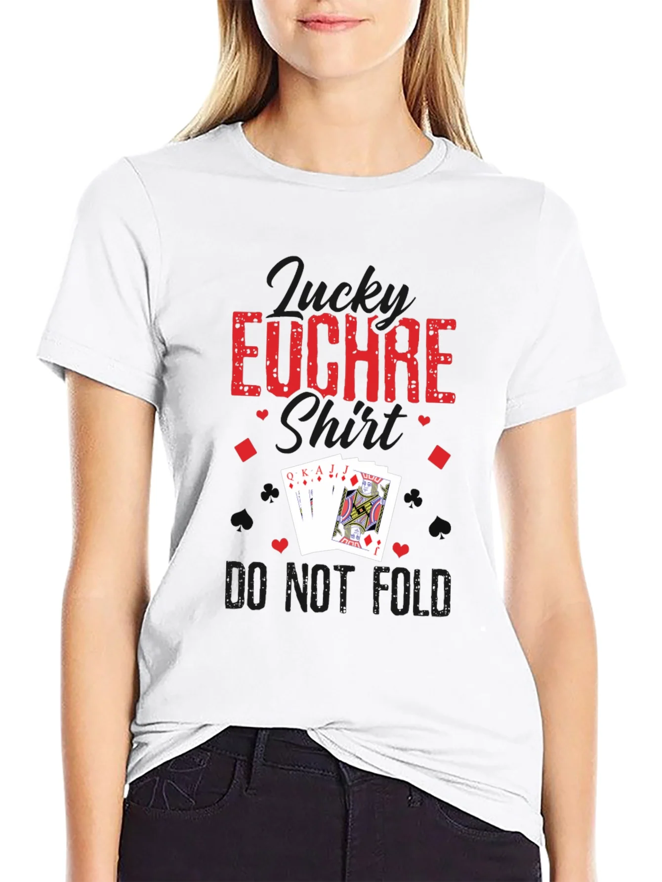 Funny Euchre T-Shirt - Do Not Fold Card Game Tee