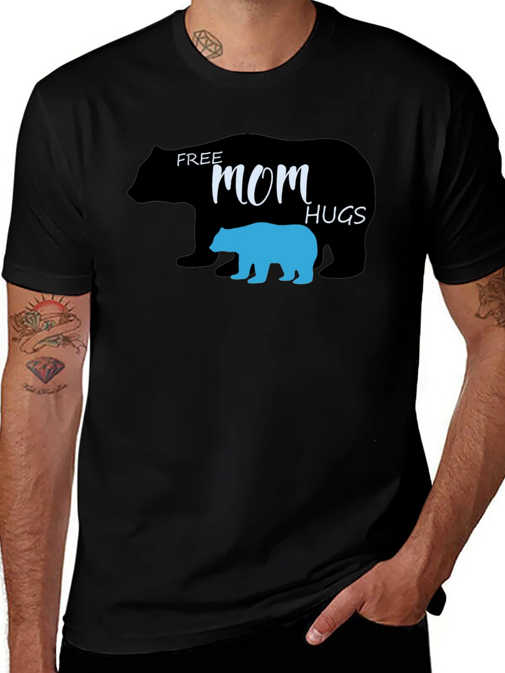 Free Mom Hugs Bear T-Shirt