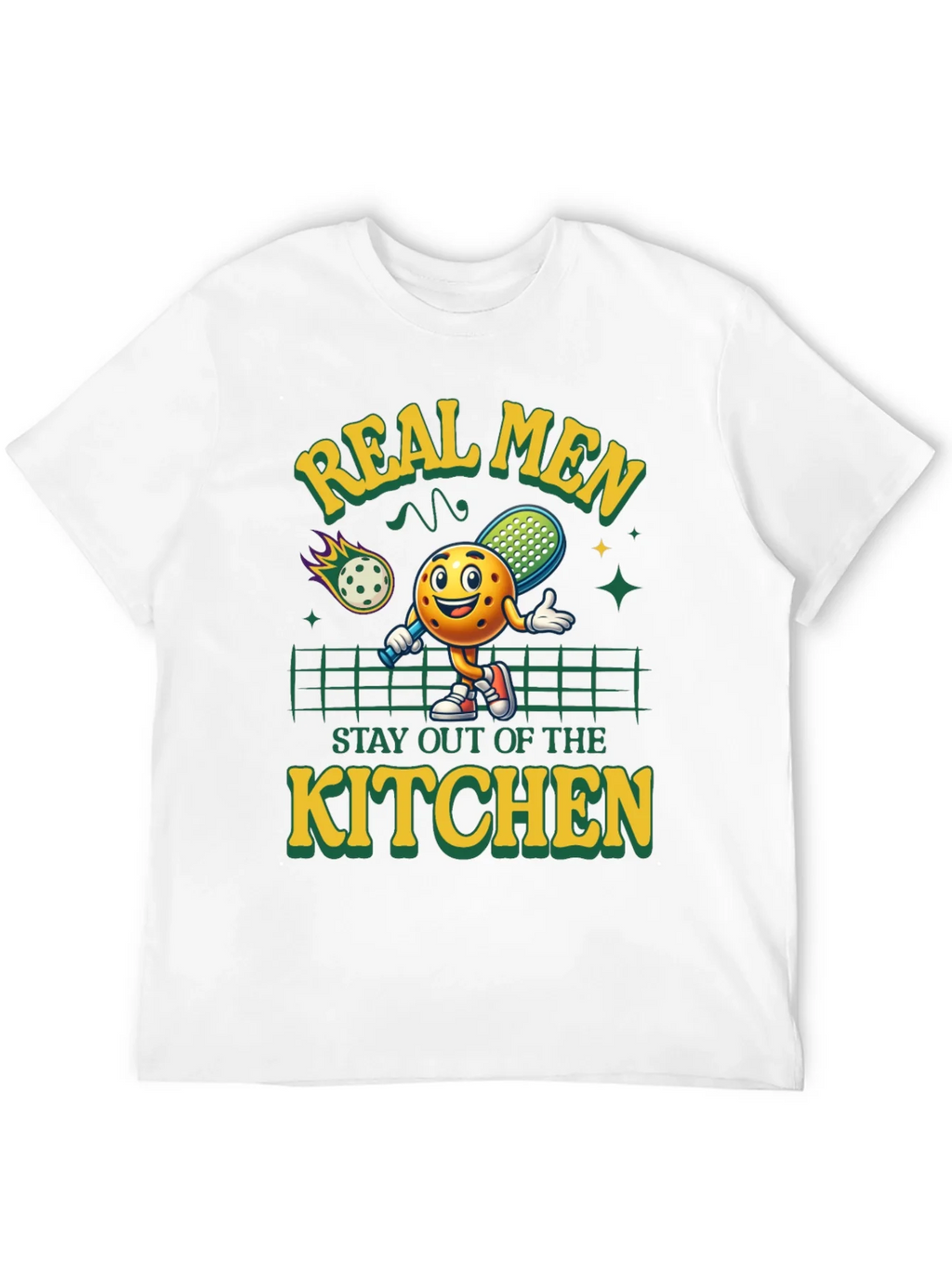 Real Men Pickleball Graphic Tee