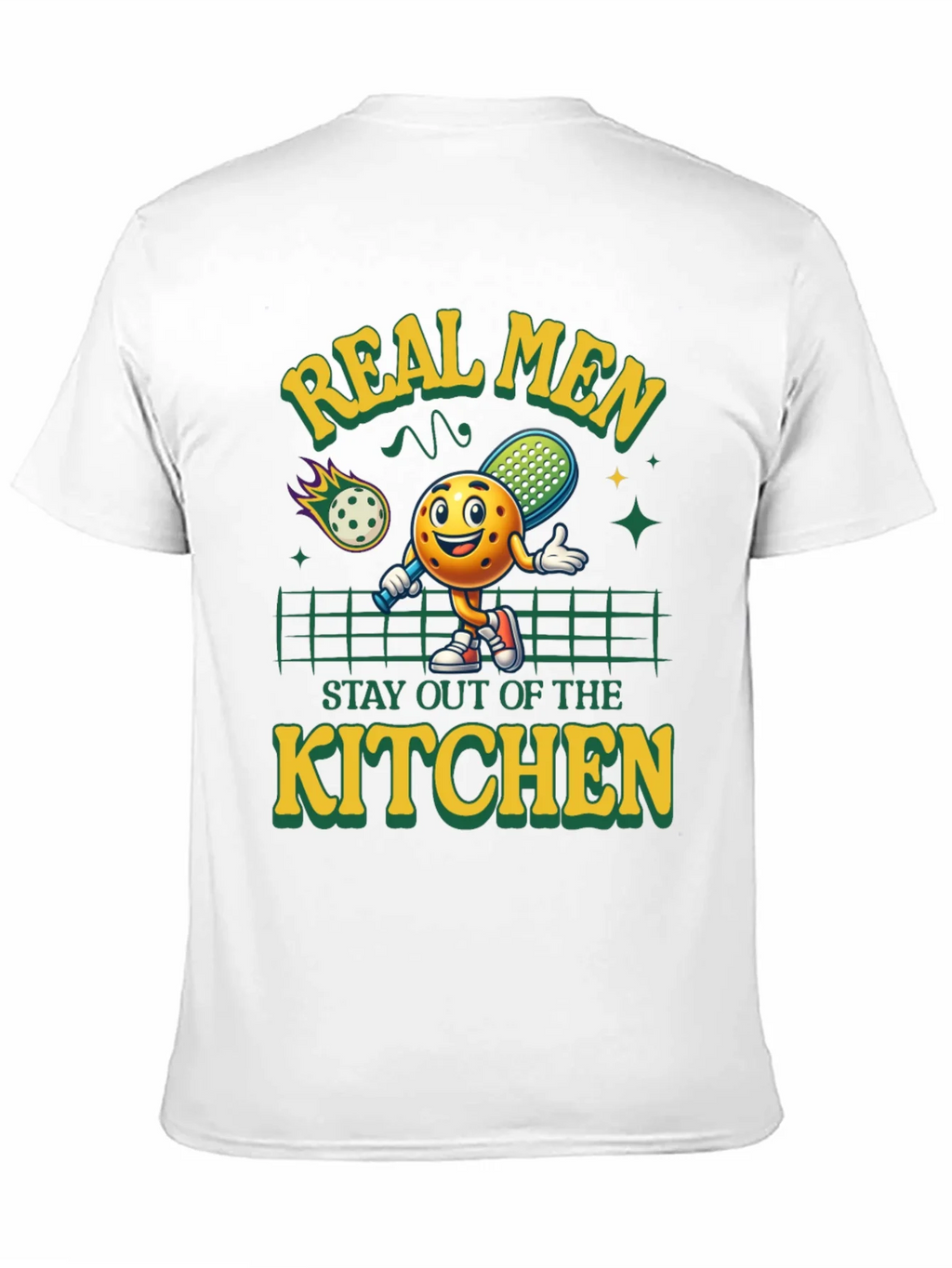 Real Men Pickleball Graphic Tee