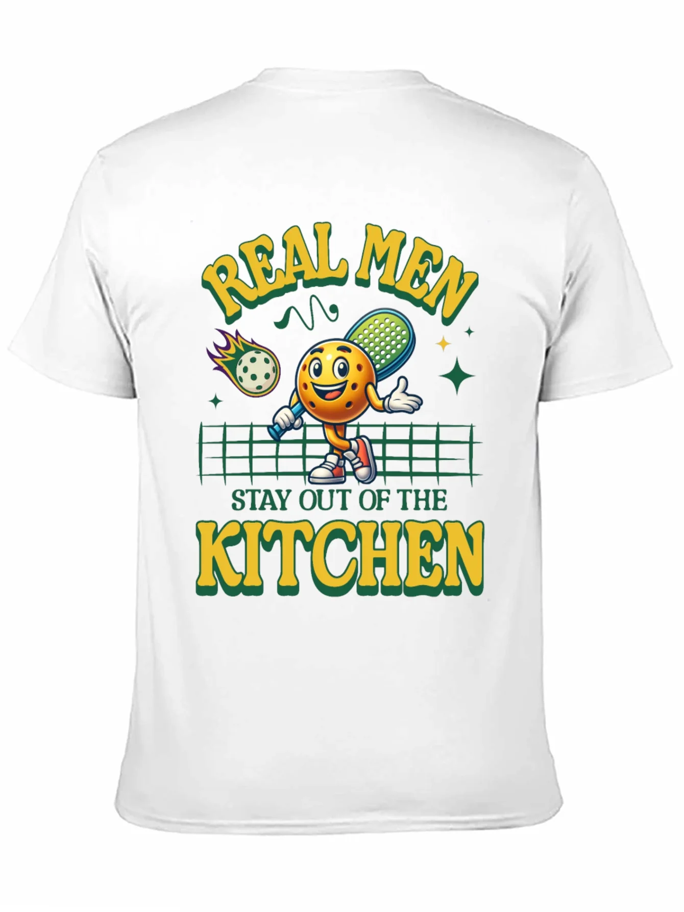 Real Men Pickleball Graphic Tee