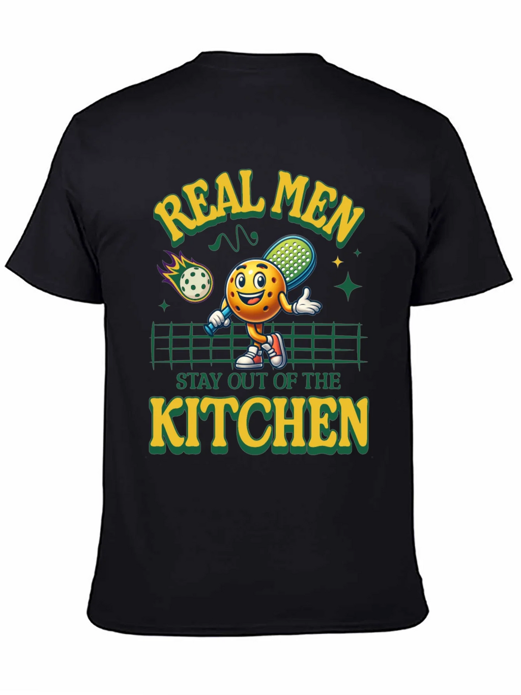 Real Men Pickleball Graphic Tee