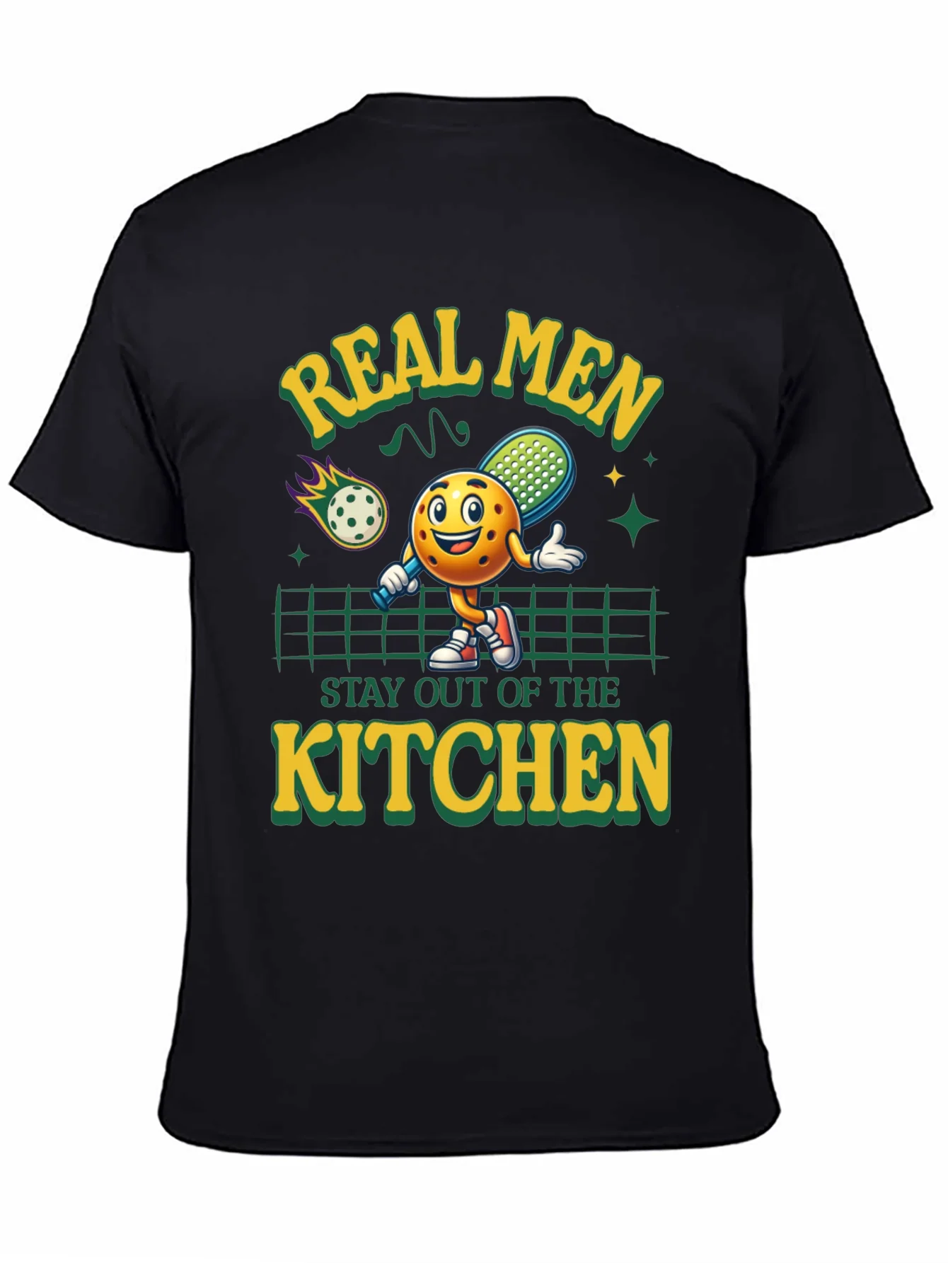 Real Men Pickleball Graphic Tee