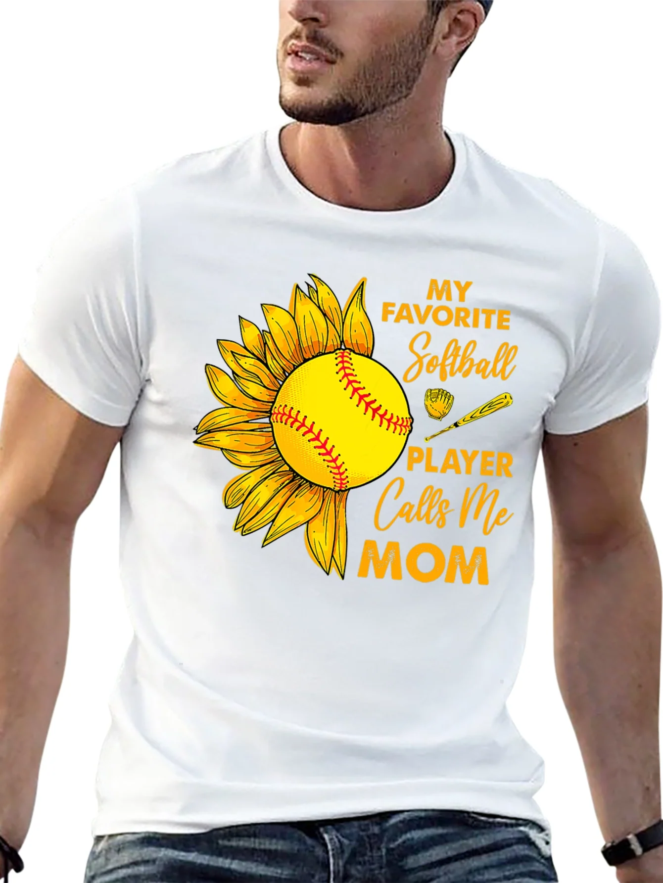 Softball Mom T-Shirt: My Favorite Player Calls Me Mom