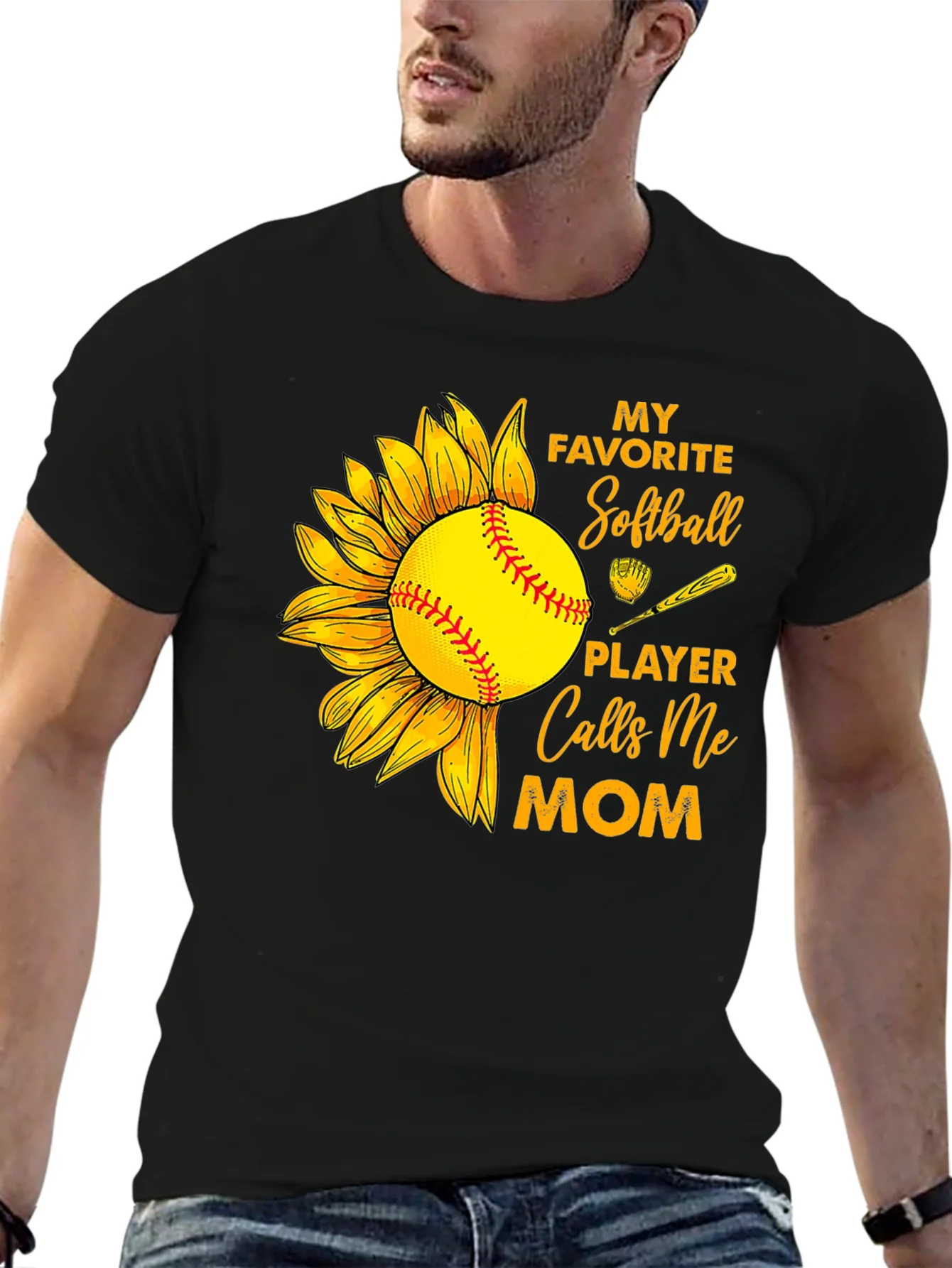 Softball Mom T-Shirt: My Favorite Player Calls Me Mom