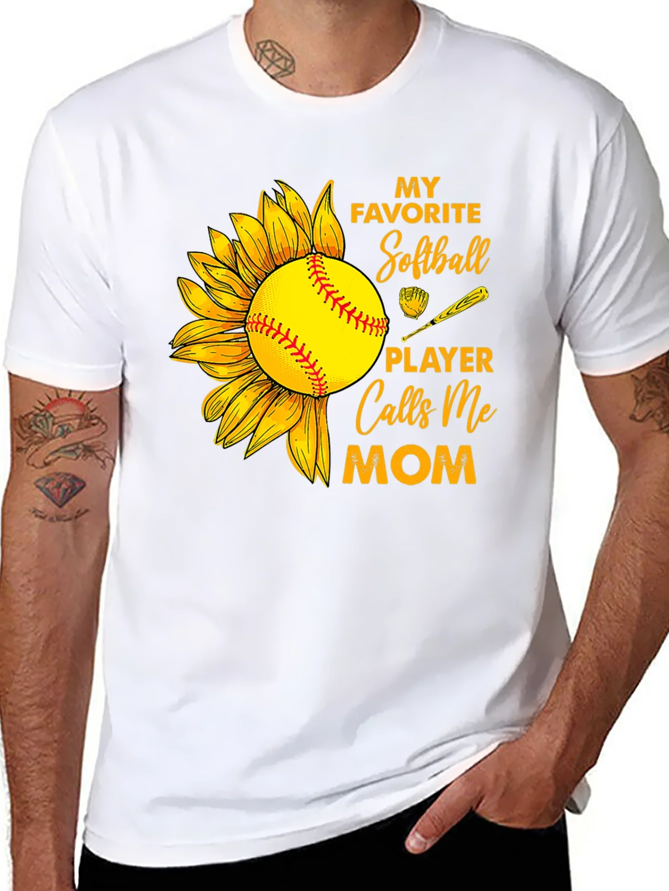 Softball Mom T-Shirt: My Favorite Player Calls Me Mom