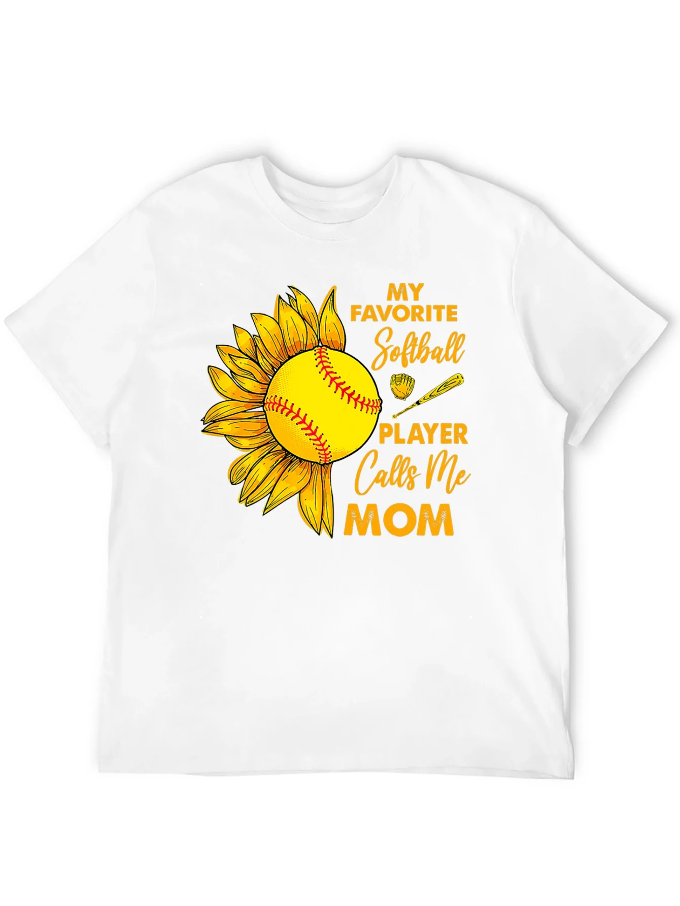 Softball Mom T-Shirt: My Favorite Player Calls Me Mom