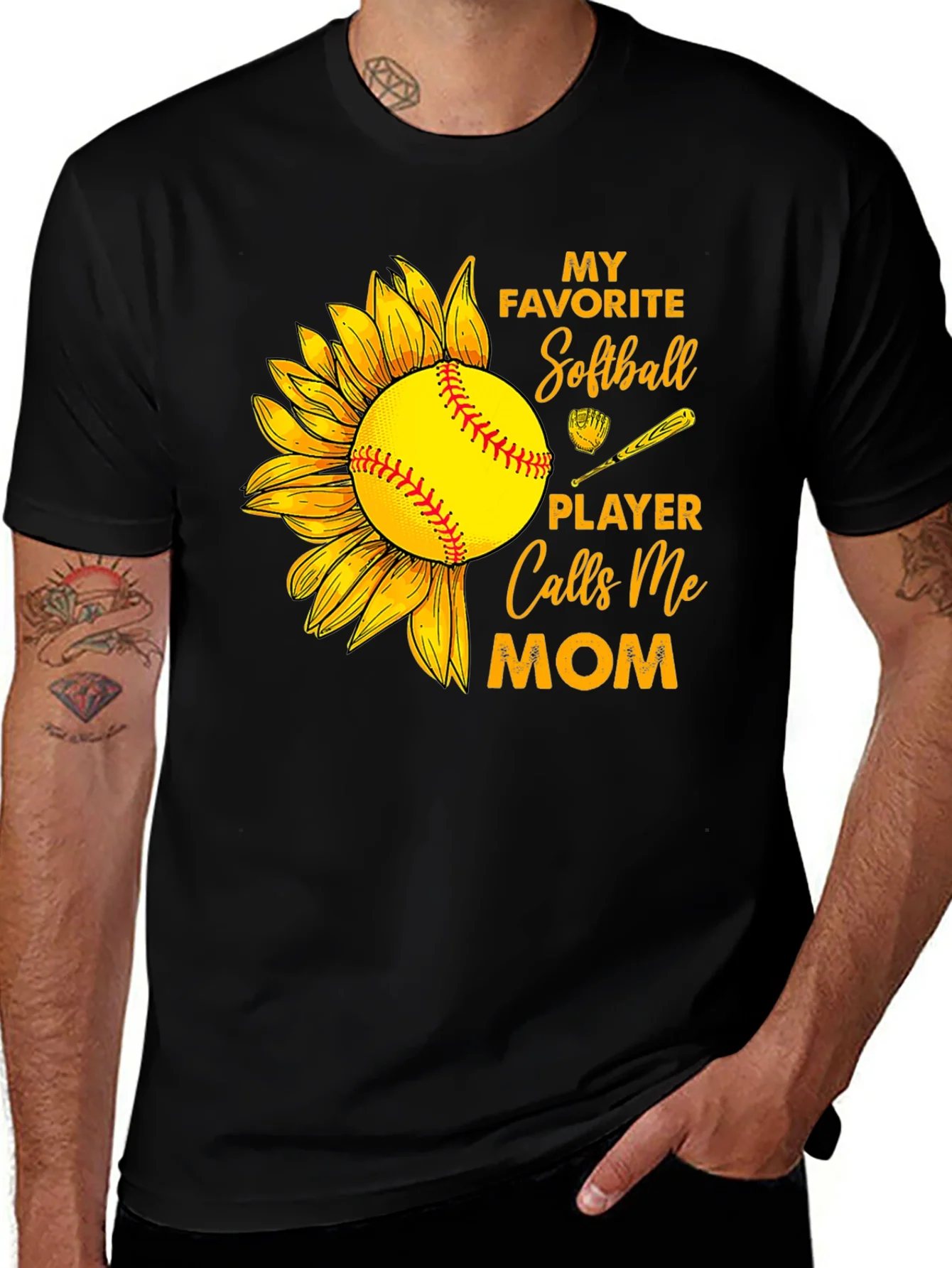 Softball Mom T-Shirt: My Favorite Player Calls Me Mom