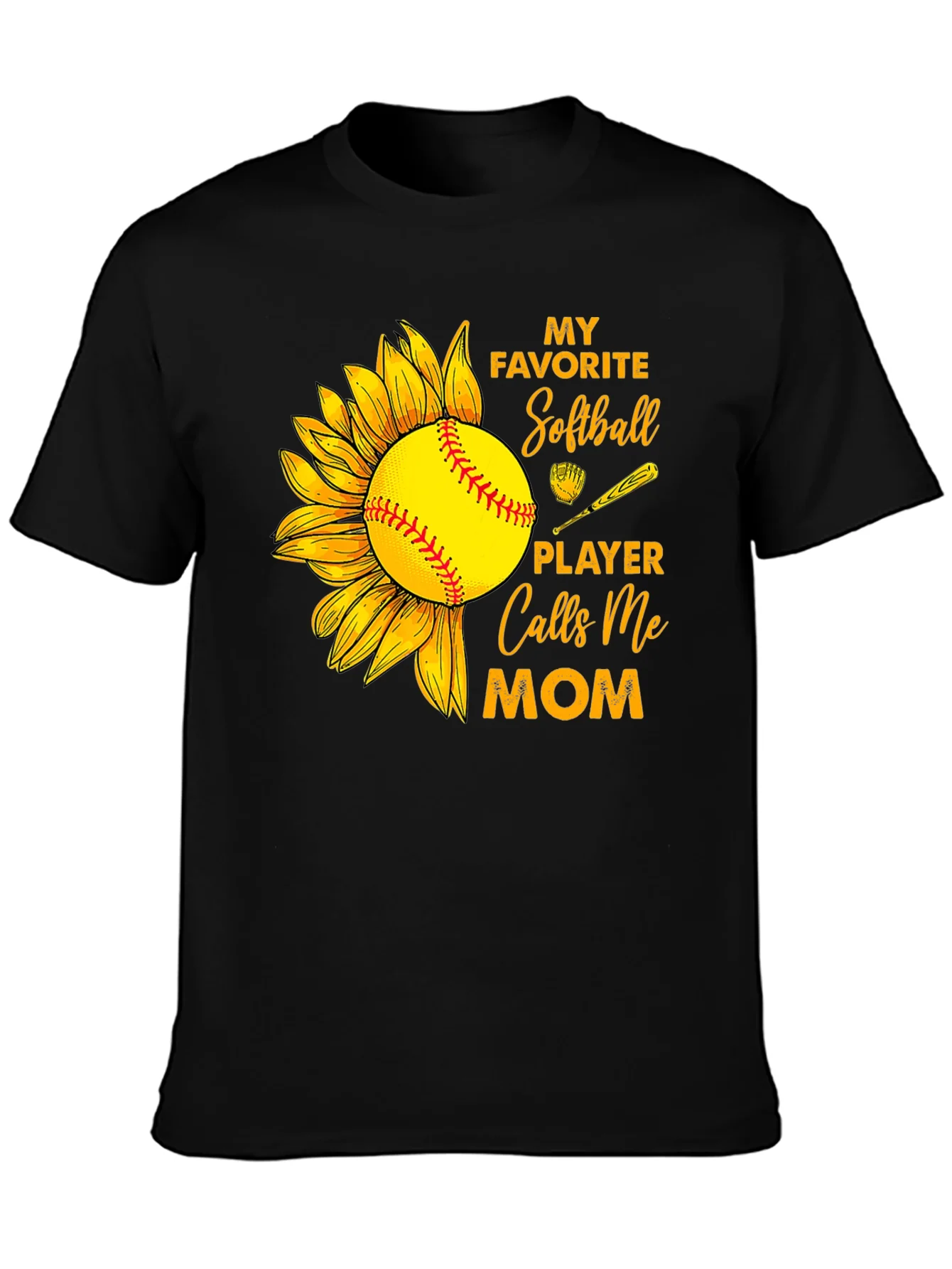 Softball Mom T-Shirt: My Favorite Player Calls Me Mom