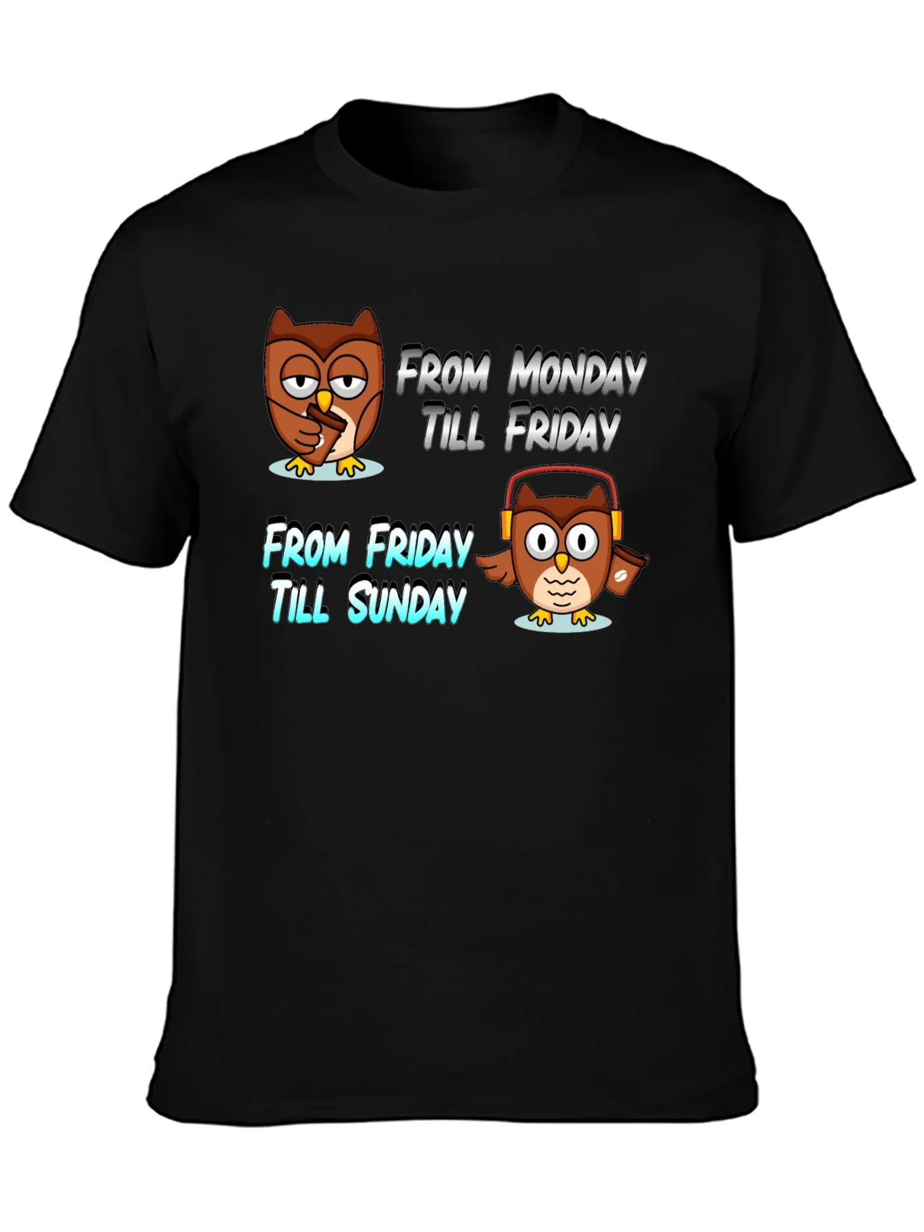 Weekend Owl T-Shirt - Relax Mode Activated!