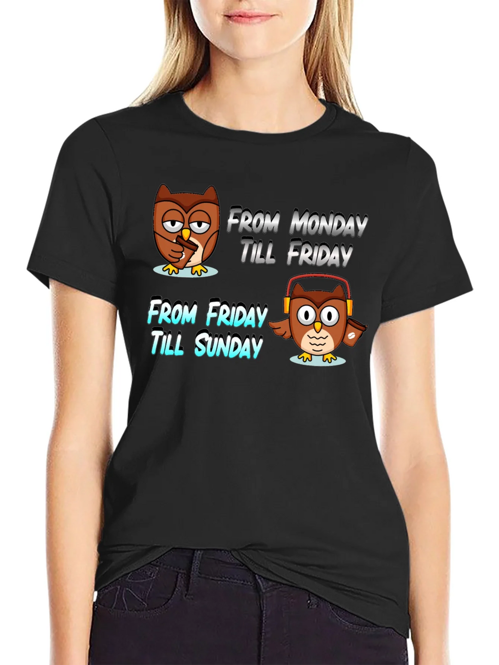 Weekend Owl T-Shirt - Relax Mode Activated!