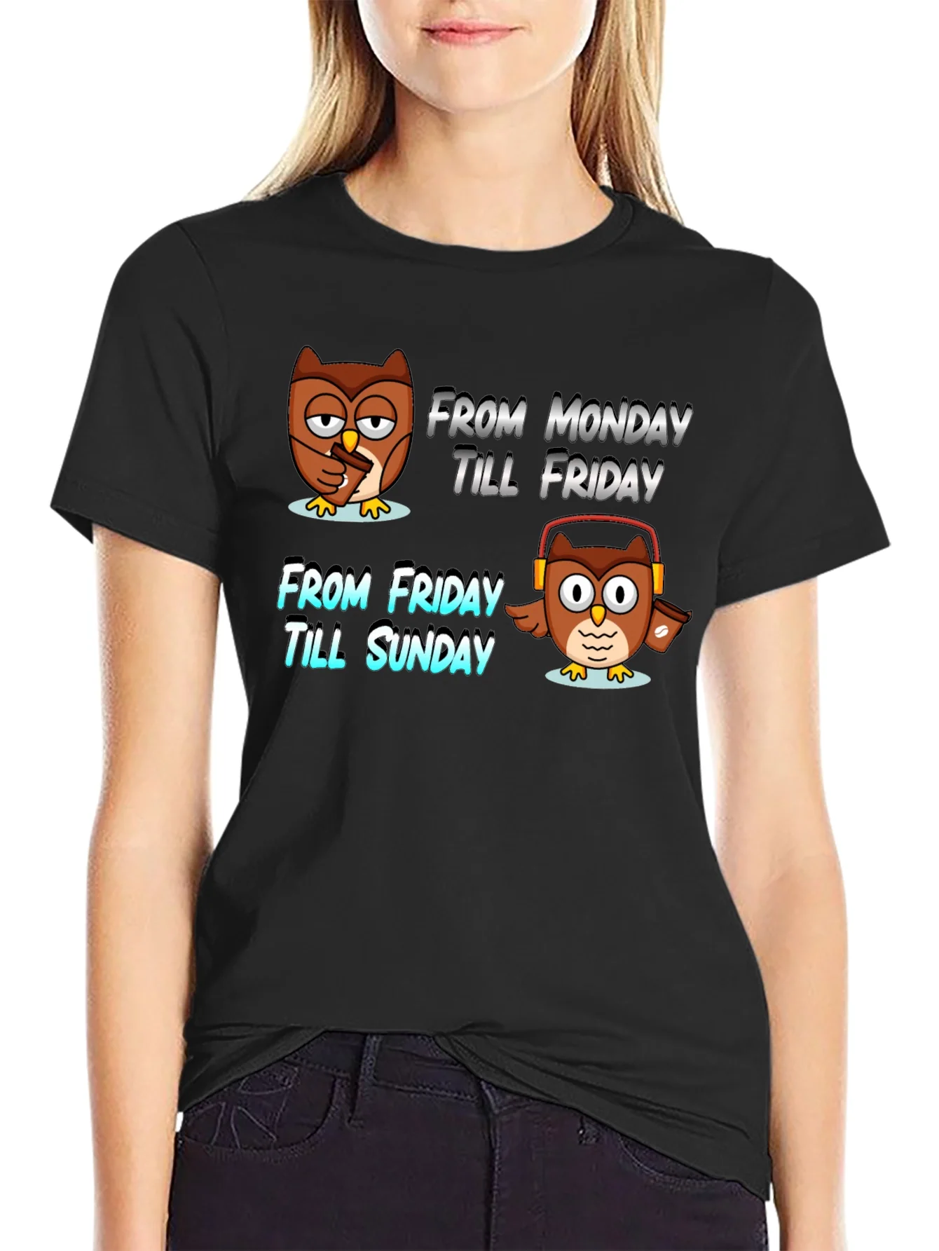Weekend Owl T-Shirt - Relax Mode Activated!