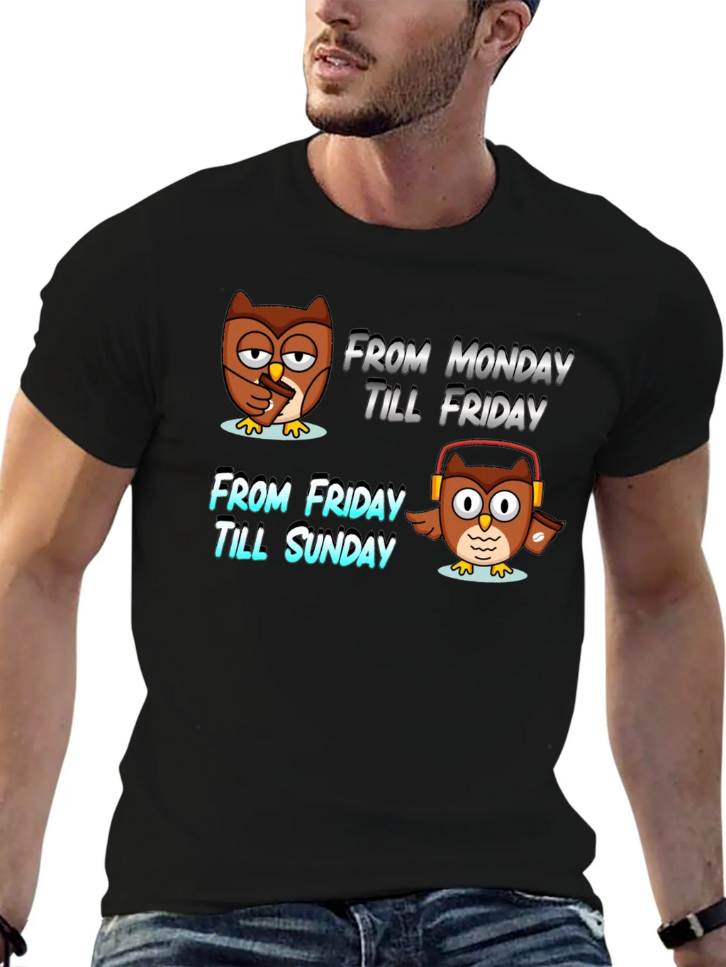 Weekend Owl T-Shirt - Relax Mode Activated!