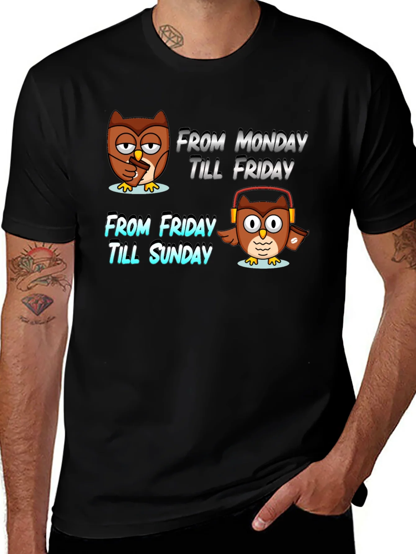 Weekend Owl T-Shirt - Relax Mode Activated!
