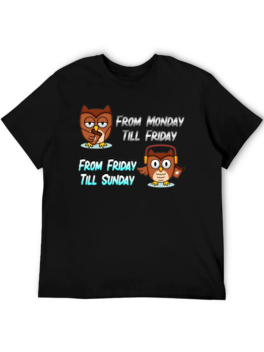 Weekend Owl T-Shirt - Relax Mode Activated!
