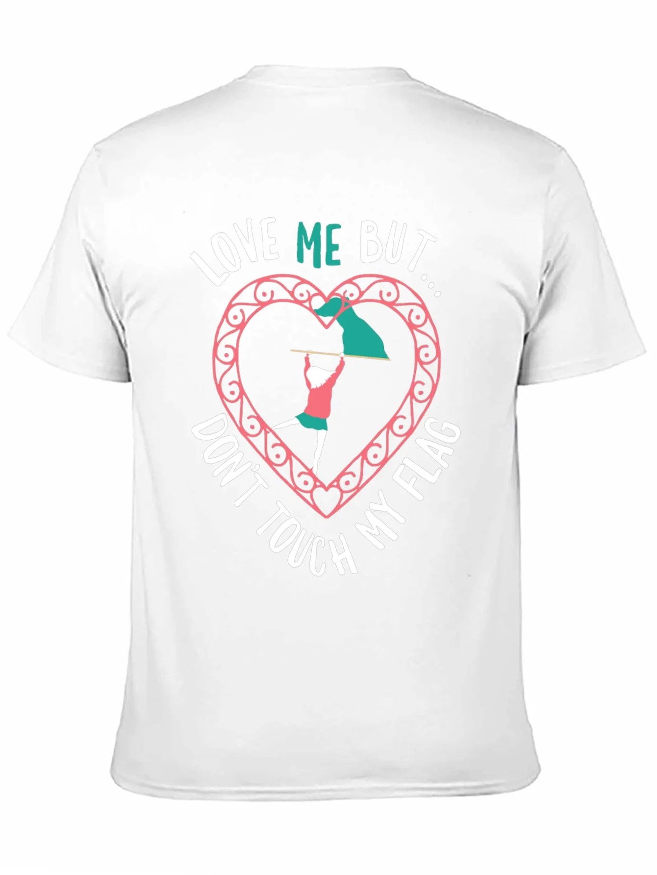 Love Me But Dont Touch My Flag Black T-Shirt