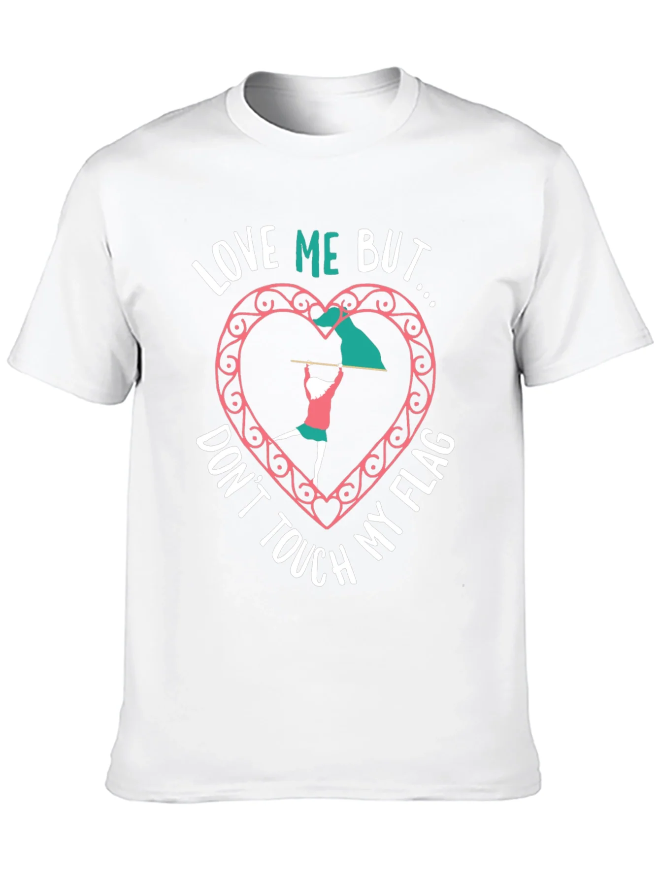 Love Me But Dont Touch My Flag Black T-Shirt