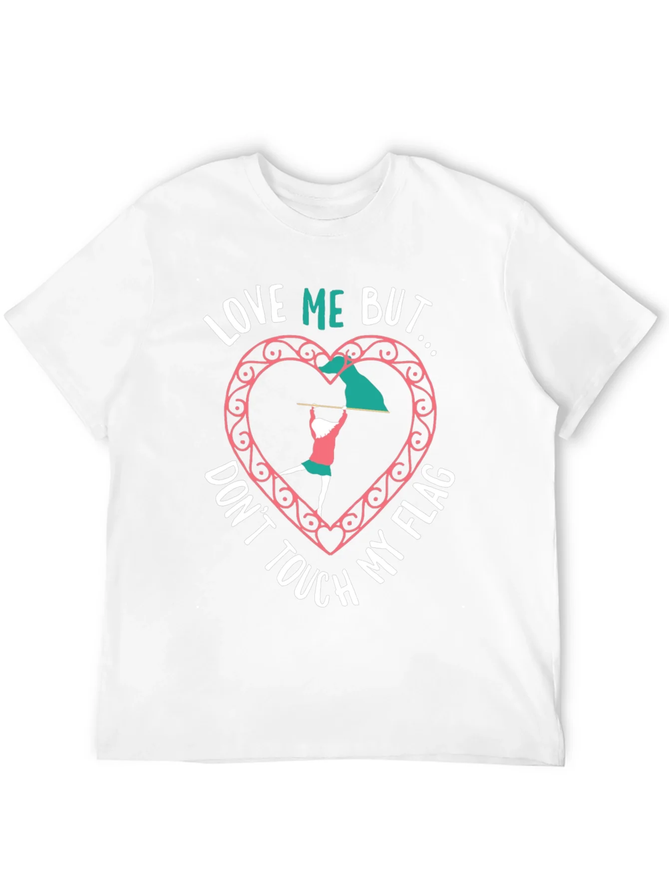 Love Me But Dont Touch My Flag Black T-Shirt