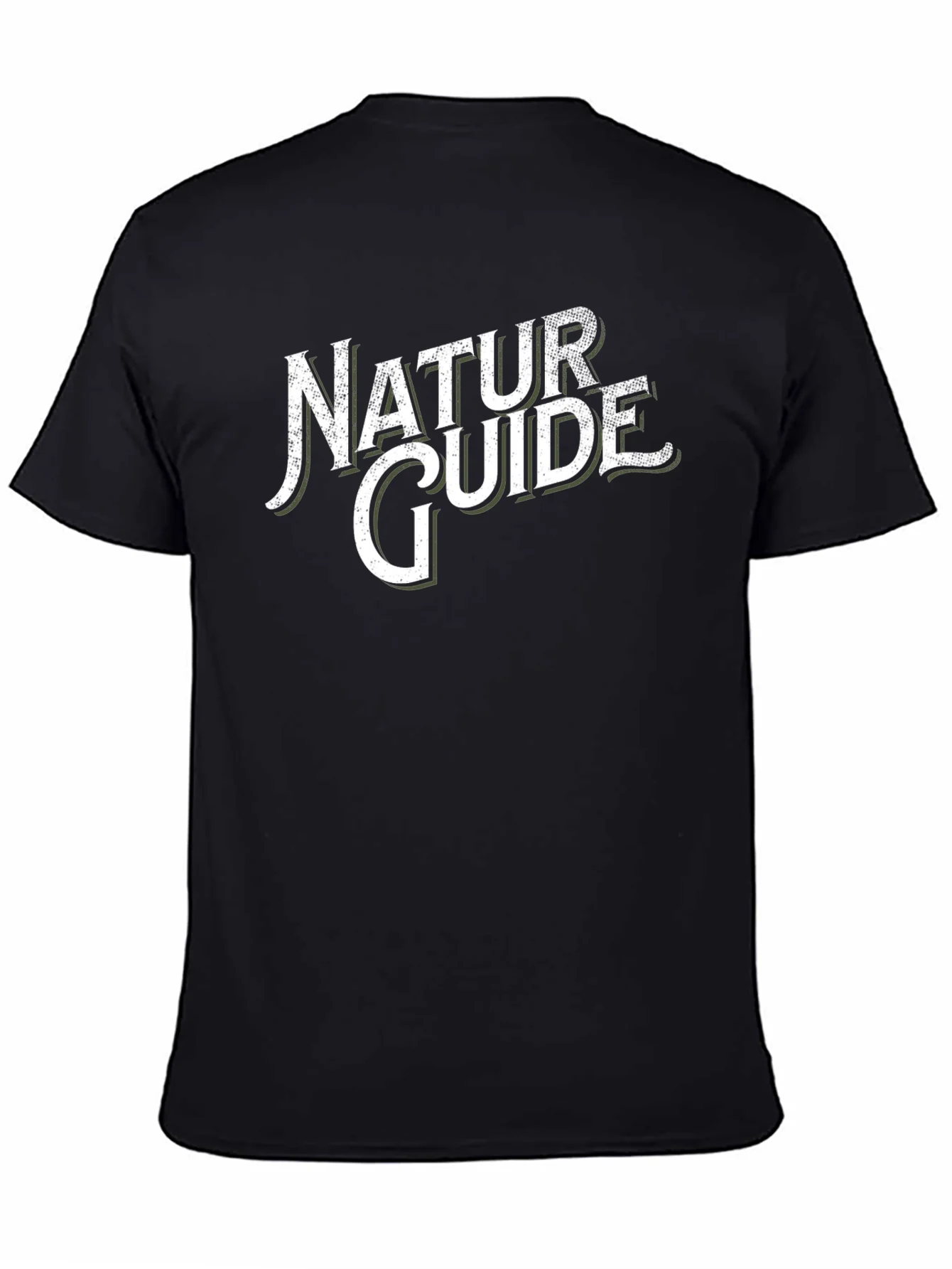 Natur Guide Black T-Shirt for Outdoorsy Types