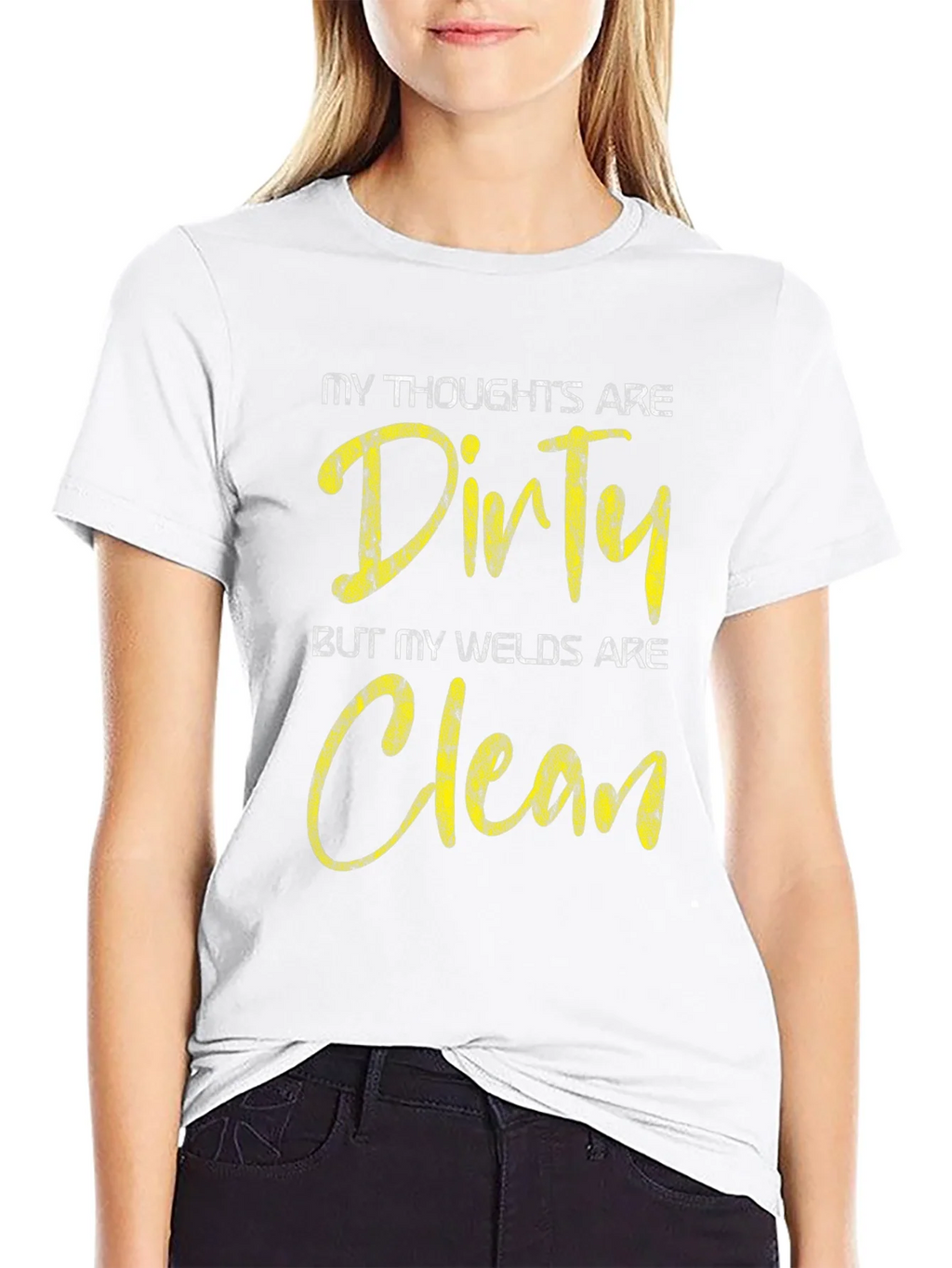 Dirty Thoughts Clean Welds Black Graphic Tee