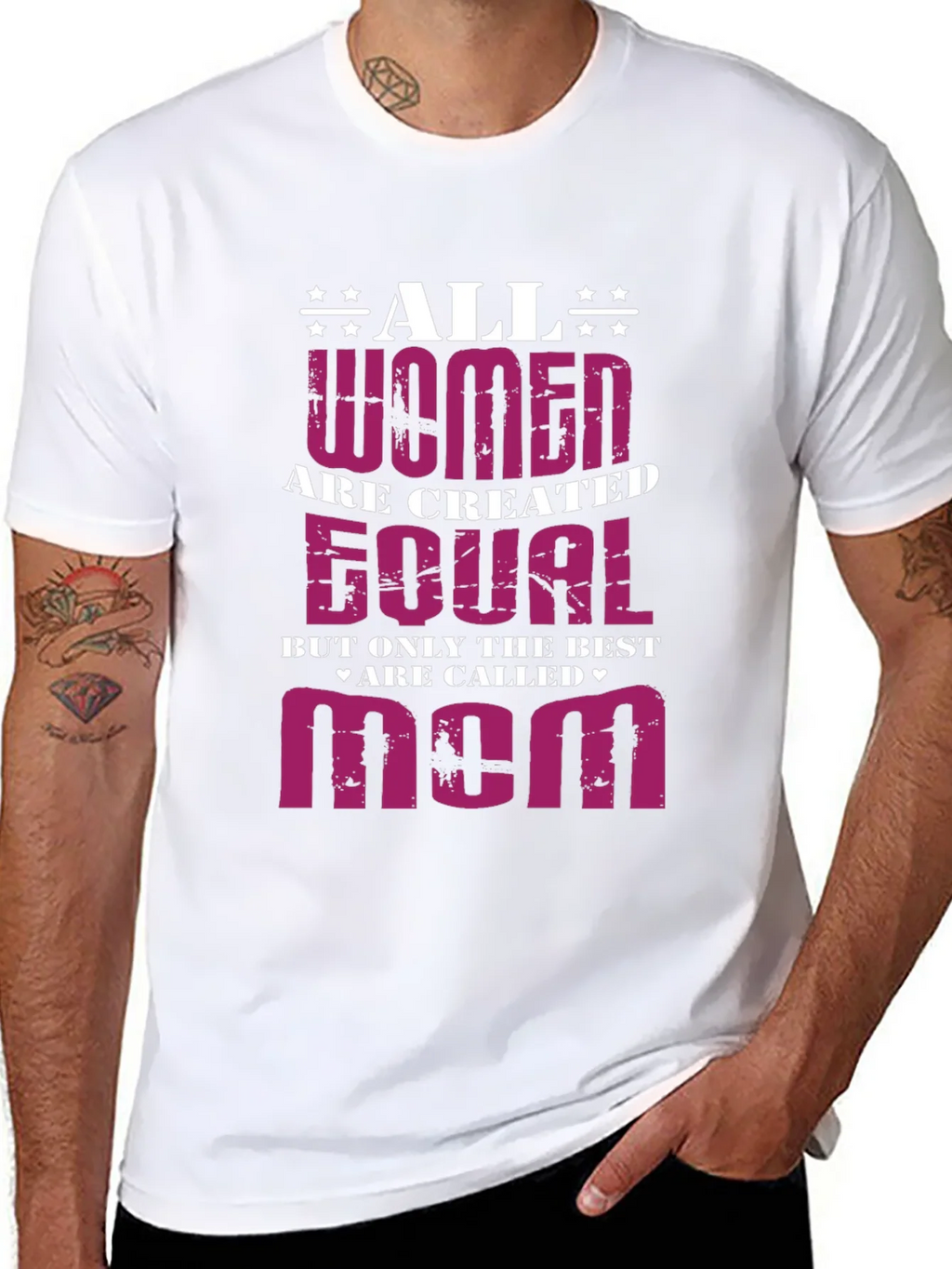 All Women Are Created Equal - Mom Graphic T-Shirt