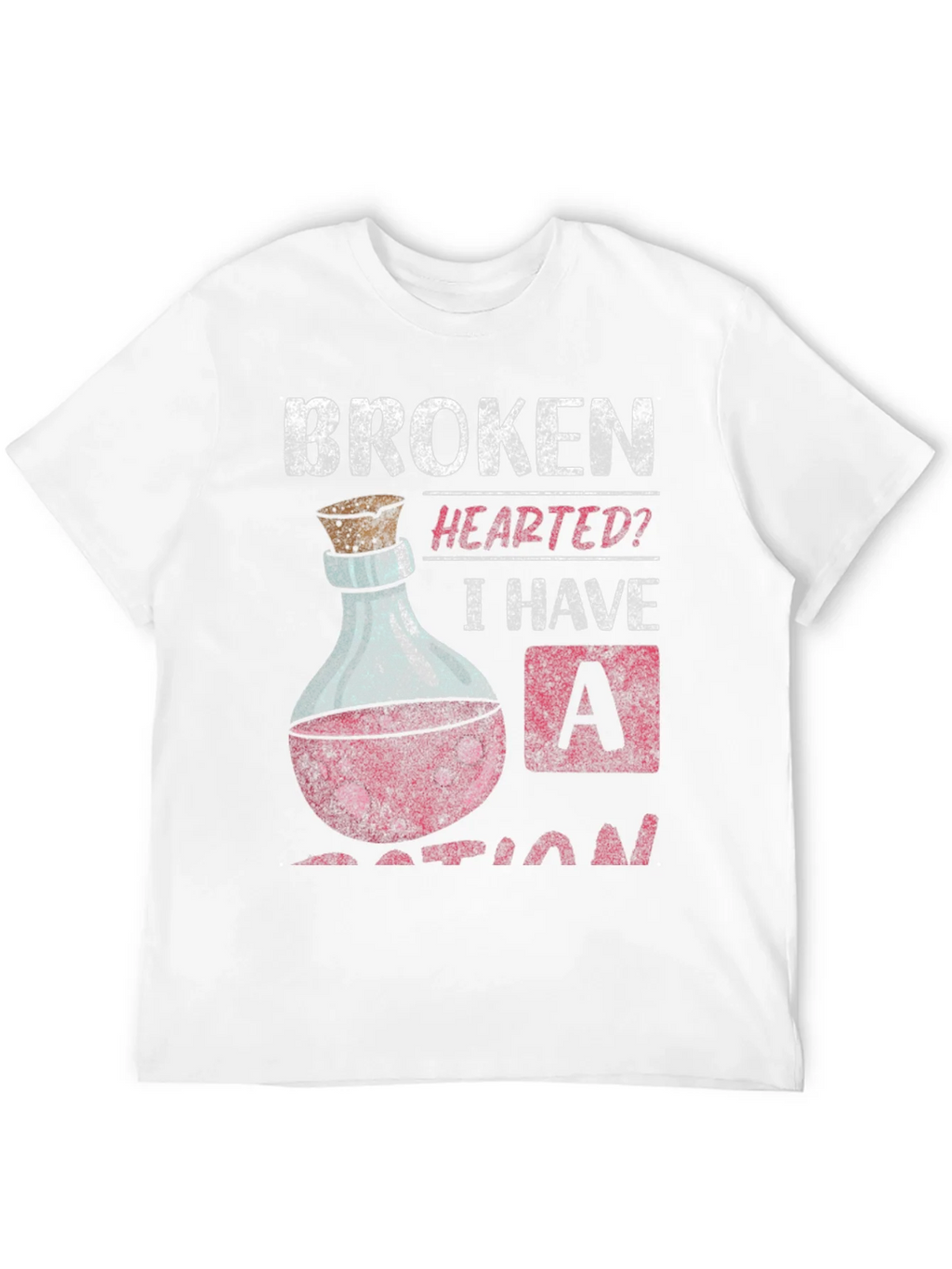 Broken Hearted Potion T-Shirt Funny Graphic Tee