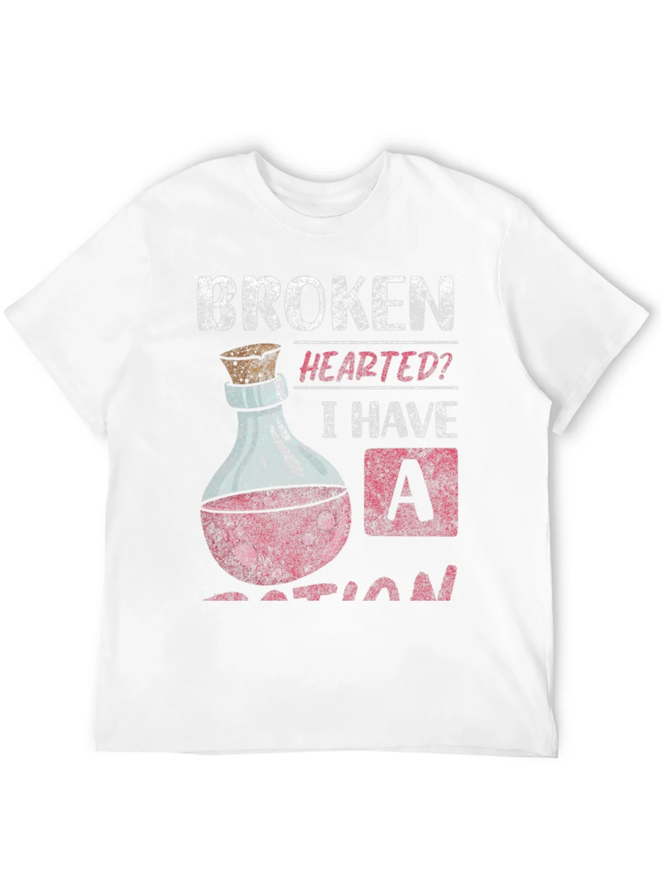 Broken Hearted Potion T-Shirt Funny Graphic Tee