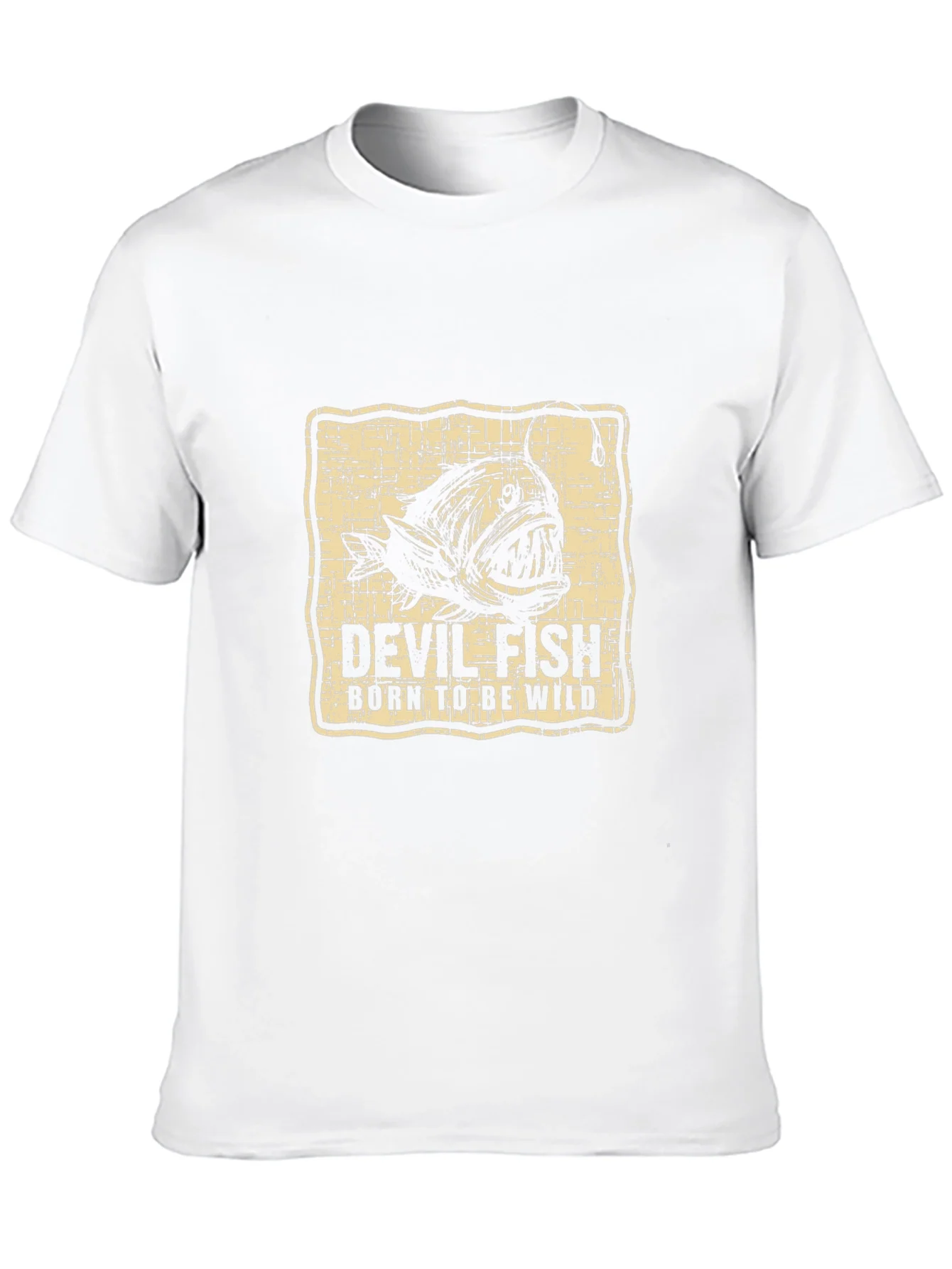 Devilfish Born to be Wild Black Graphic T-Shirt