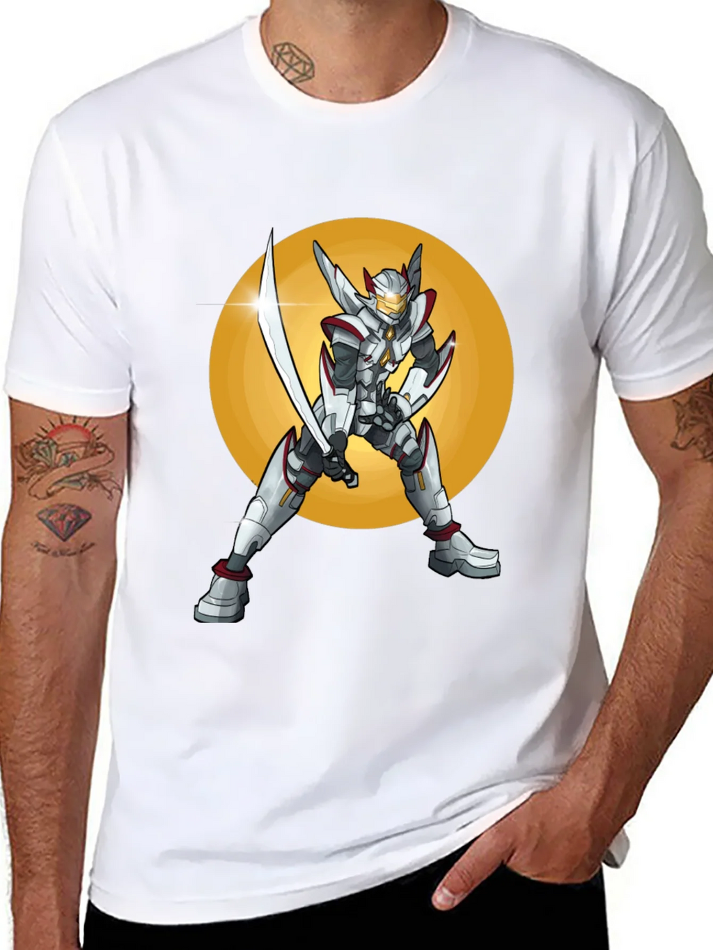 Sci-Fi Warrior T-Shirt: Futuristic Design
