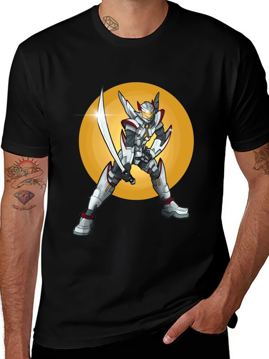 Sci-Fi Warrior T-Shirt: Futuristic Design