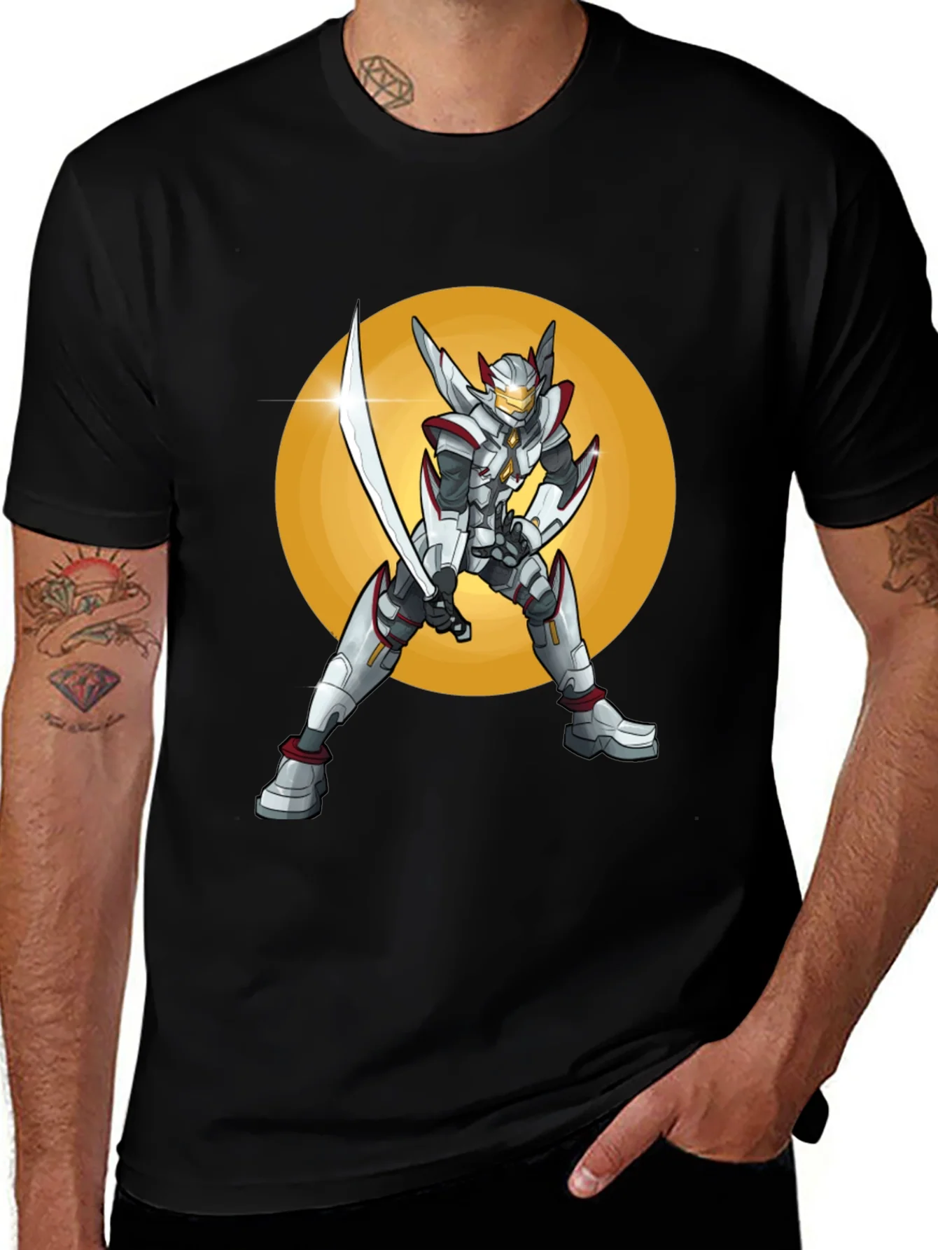 Sci-Fi Warrior T-Shirt: Futuristic Design