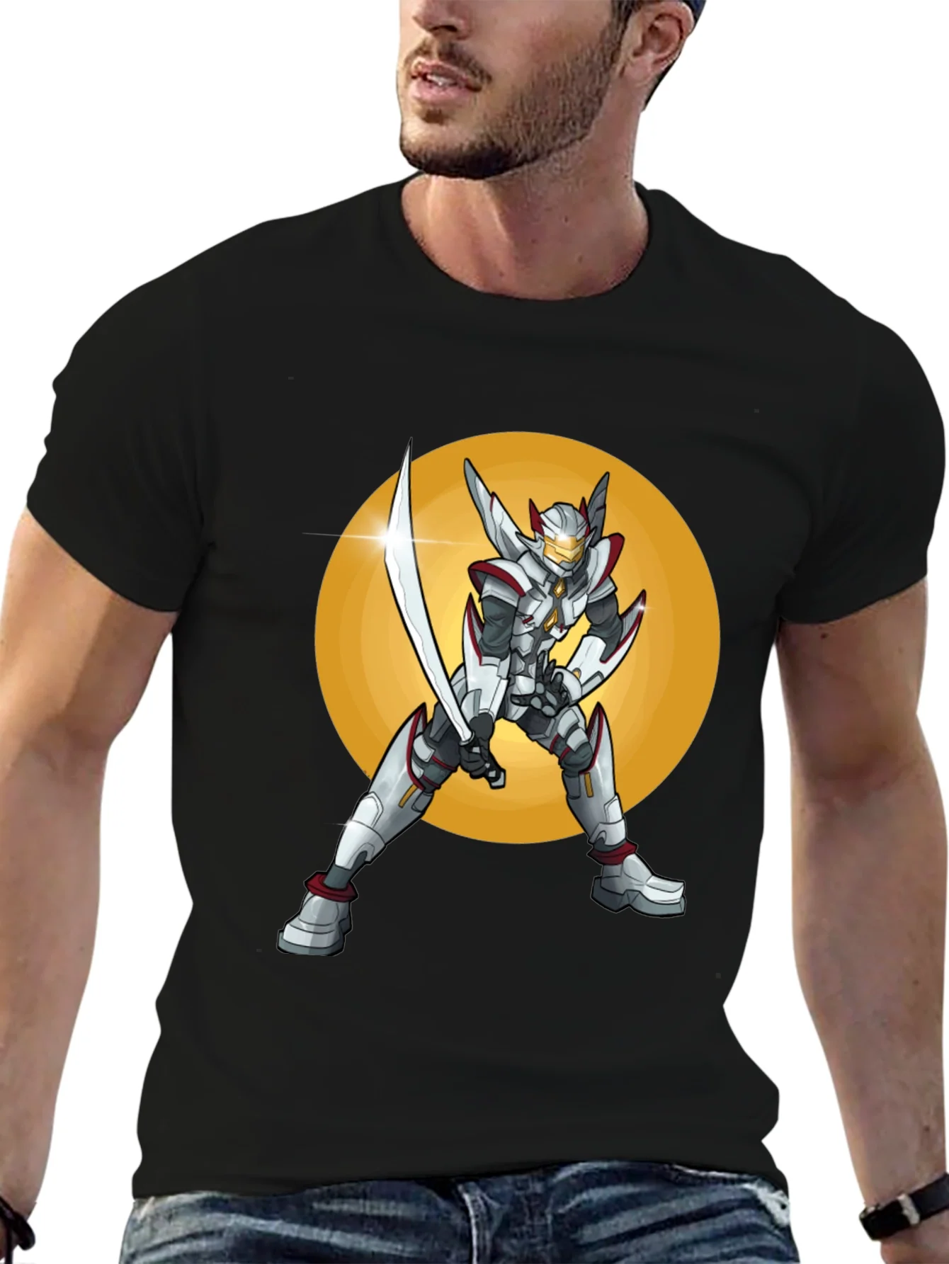 Sci-Fi Warrior T-Shirt: Futuristic Design