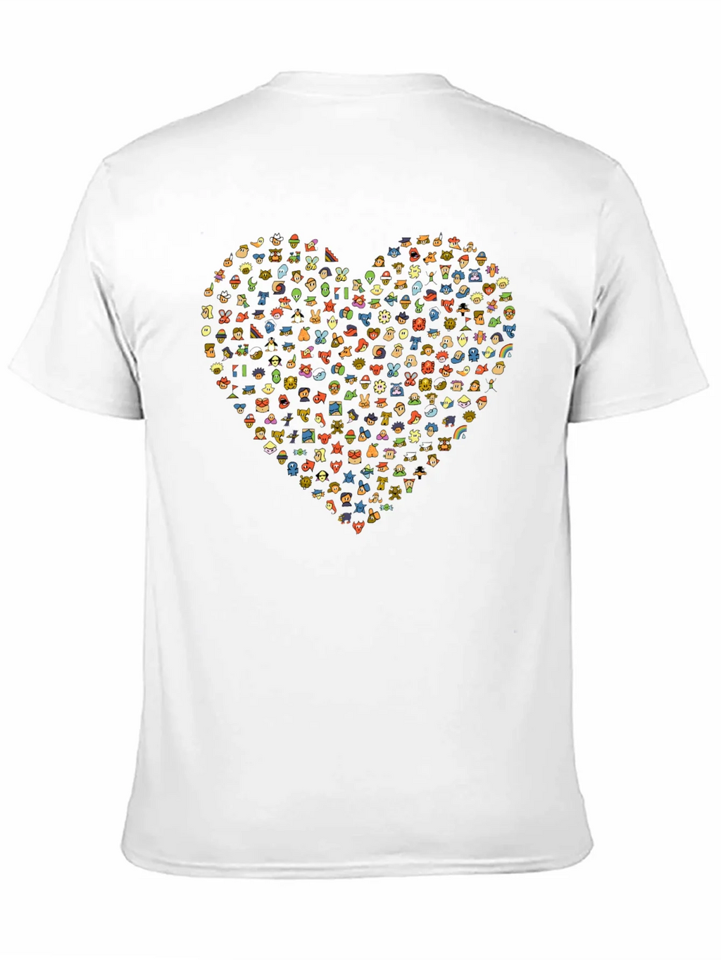 Heart Emoji Graphic Black T-Shirt
