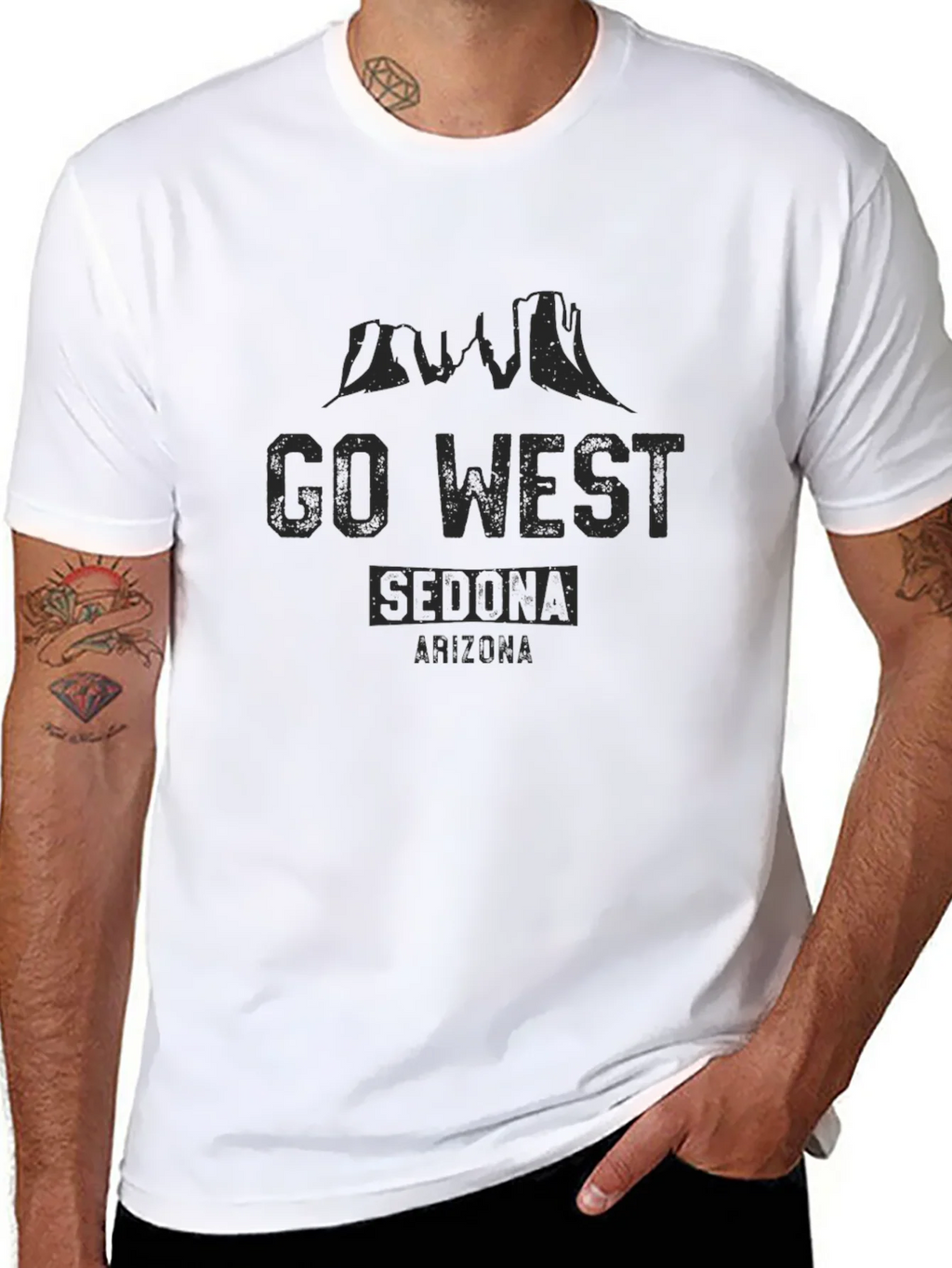 Go West Sedona Arizona Graphic T-Shirt