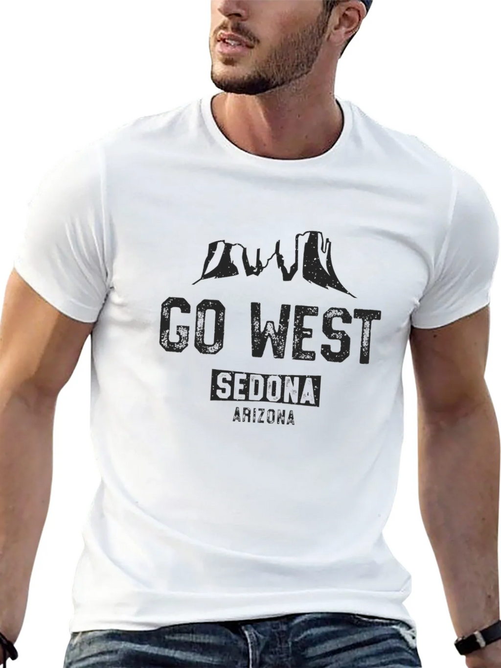 Go West Sedona Arizona Graphic T-Shirt