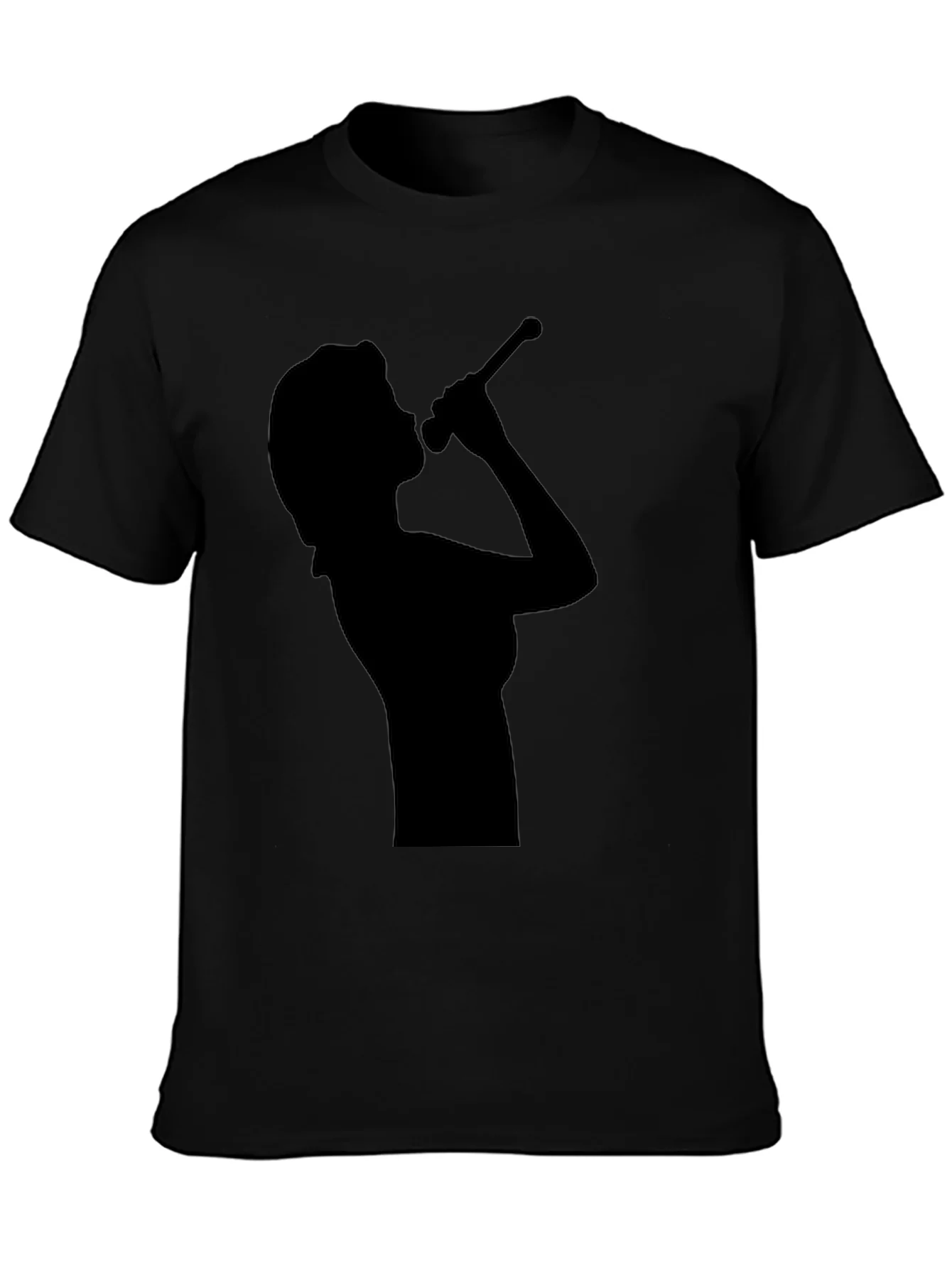 Silhouette Singer Black T-Shirt