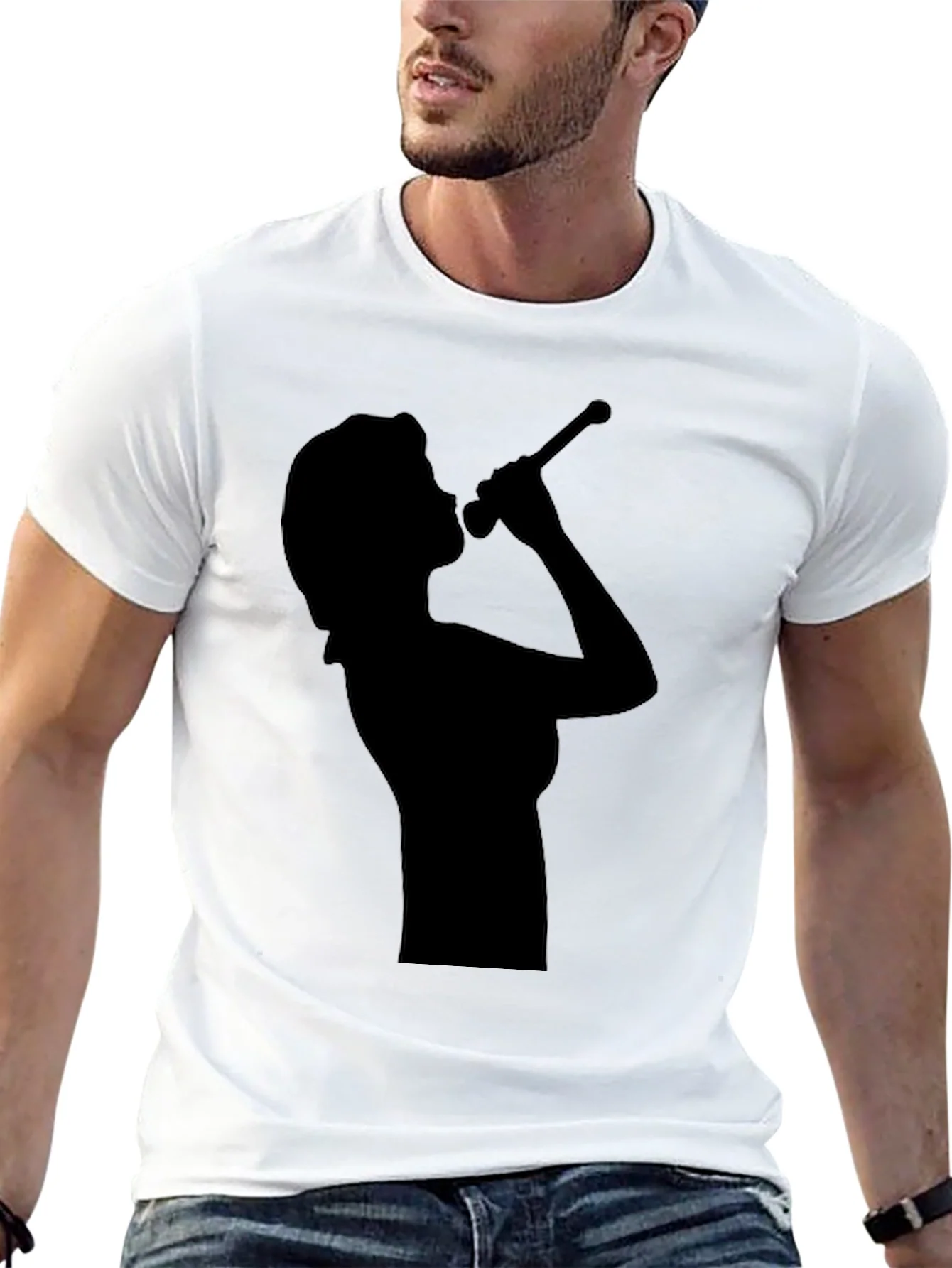 Silhouette Singer Black T-Shirt