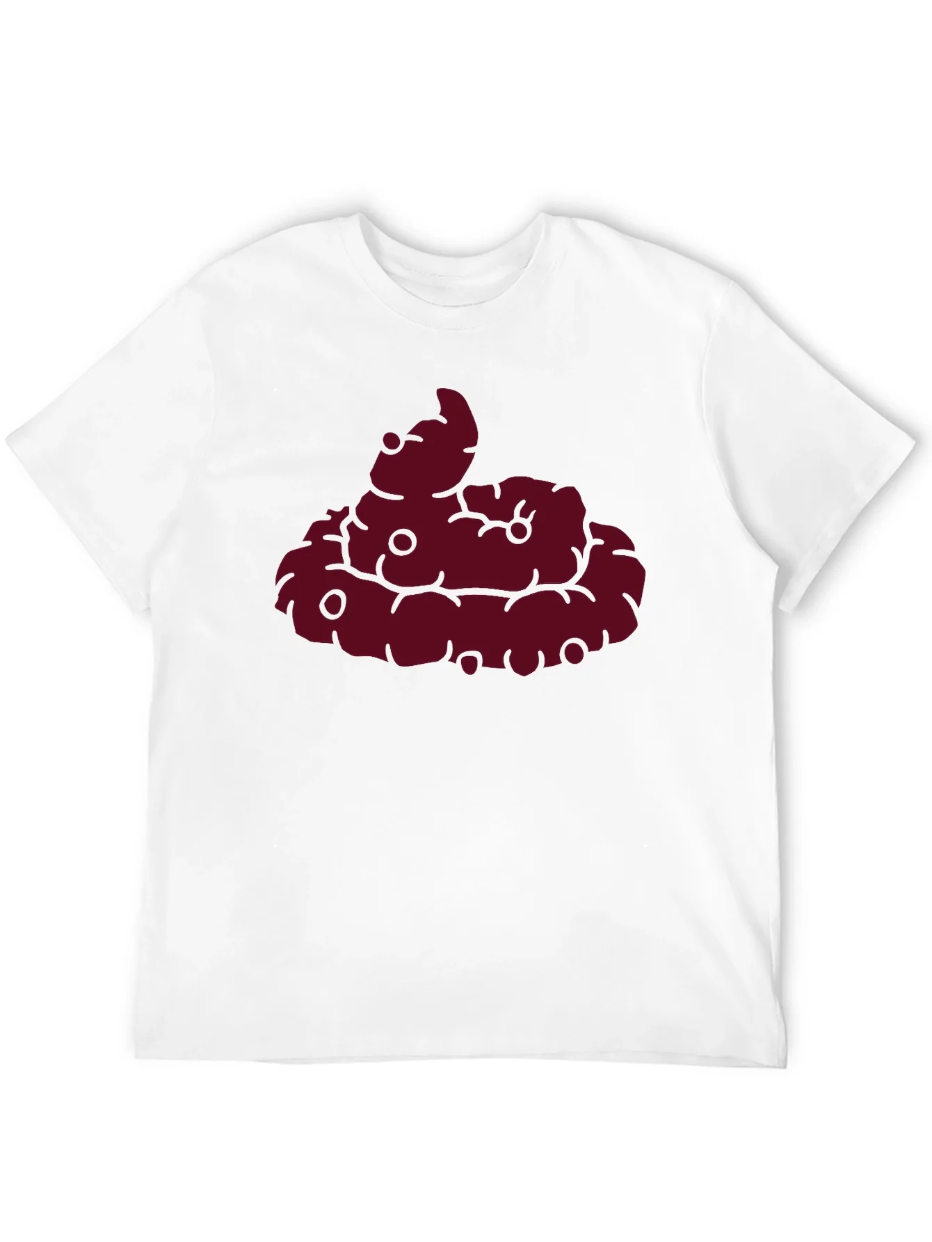 Funny Poop Emoji Graphic Black T-Shirt