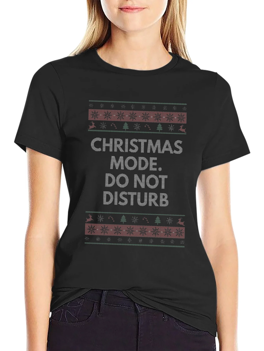 Christmas Mode Do Not Disturb Graphic Tee Shirt