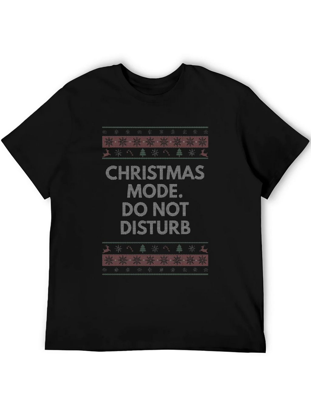 Christmas Mode Do Not Disturb Graphic Tee Shirt