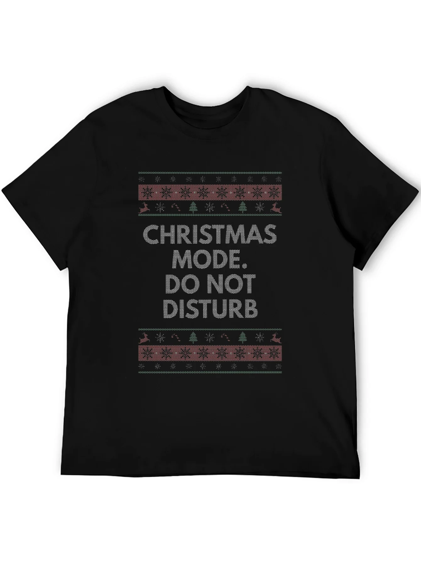 Christmas Mode Do Not Disturb Graphic Tee Shirt
